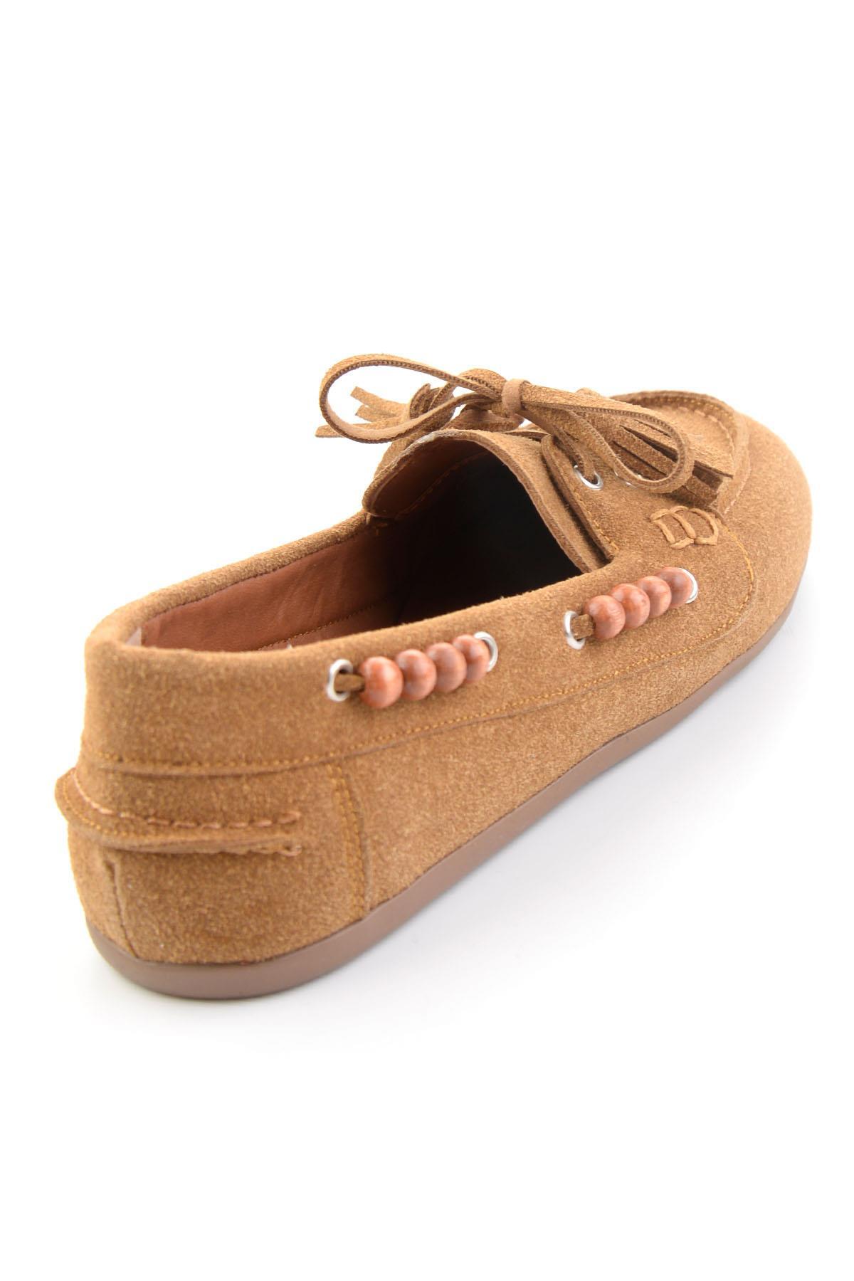 Bambi Taba Kadın Loafer Ayakkabı K01936070072 görsel 4