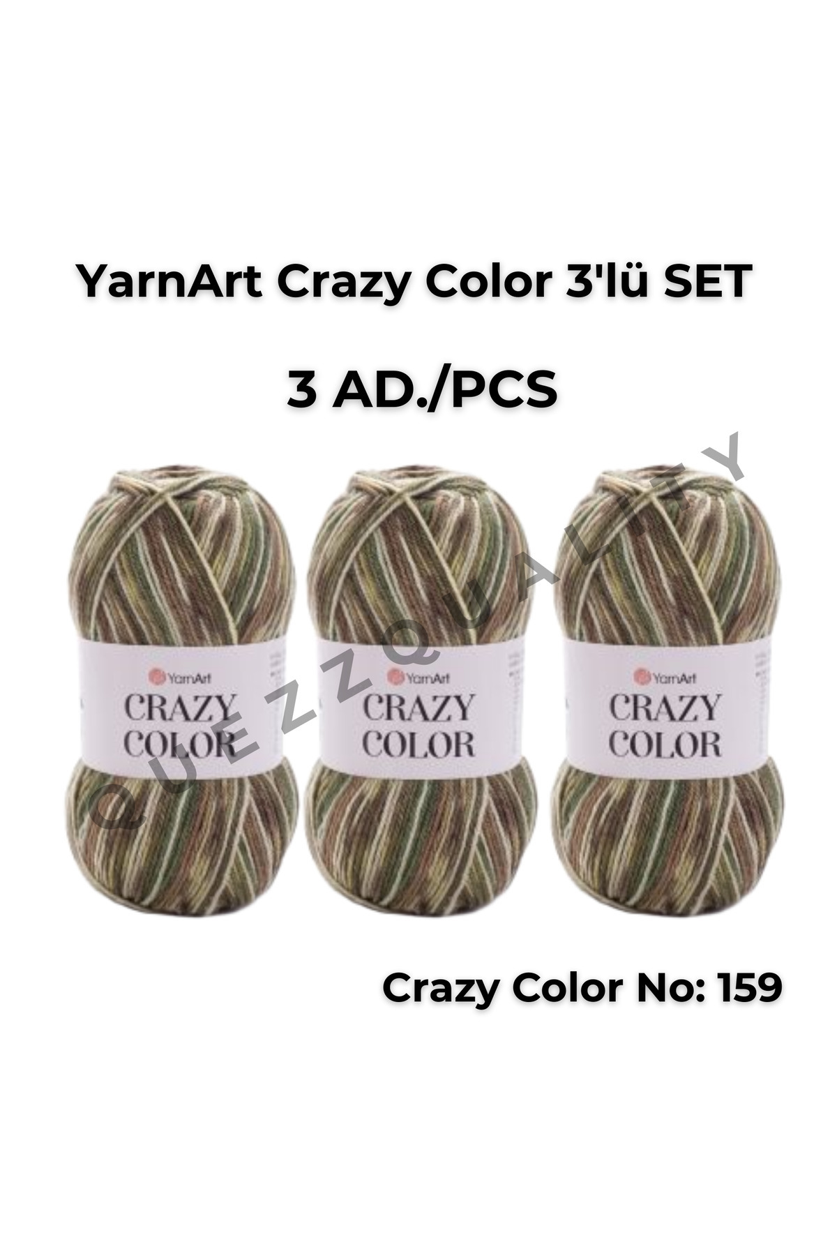 ひいろ Yarnart Crazy Color 3'lü Set Ebruli El Örgü İpi No: 110 - Fiyatı