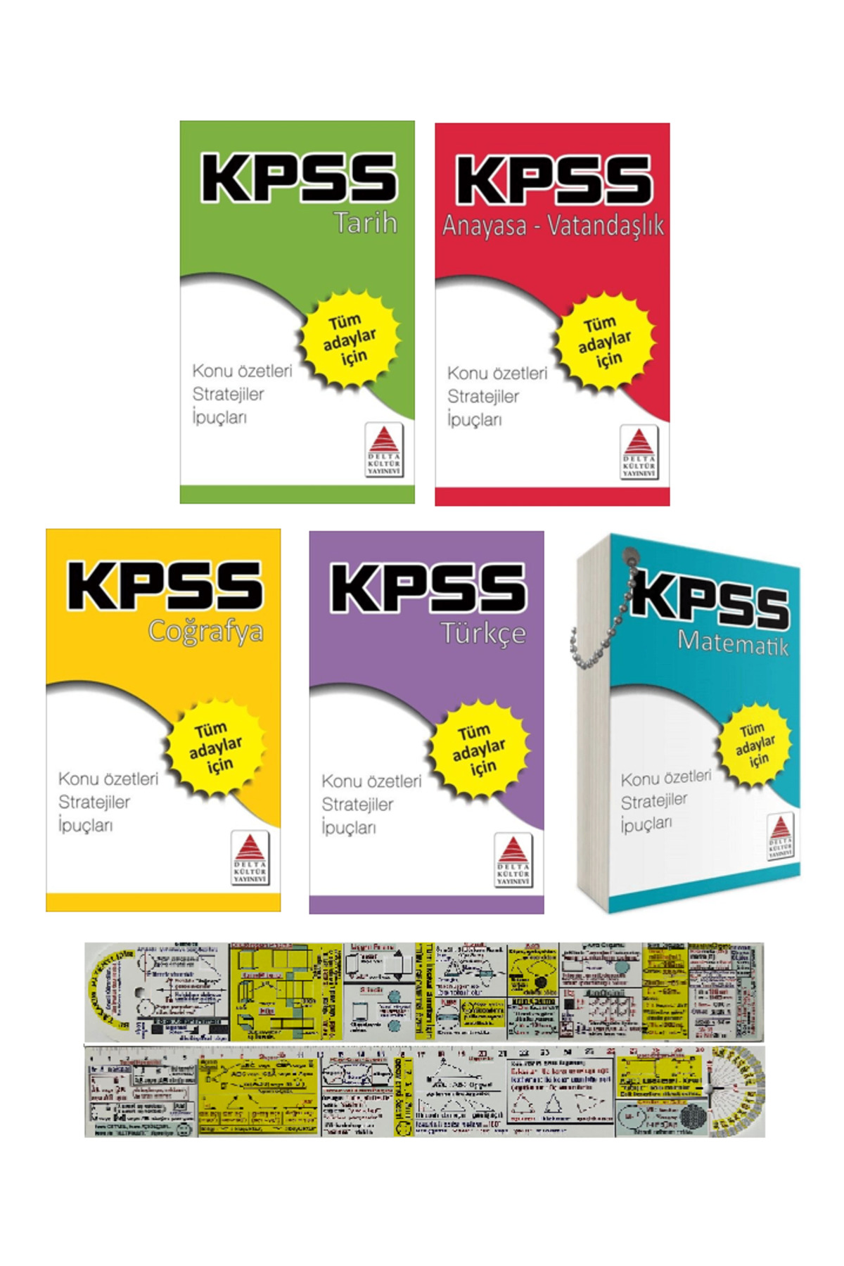 カクタス Caltus 編集盤3タイトル・セット Delta Kültür Yayınevi Kpss Çalışma Kartları 5'li Set / Tarih