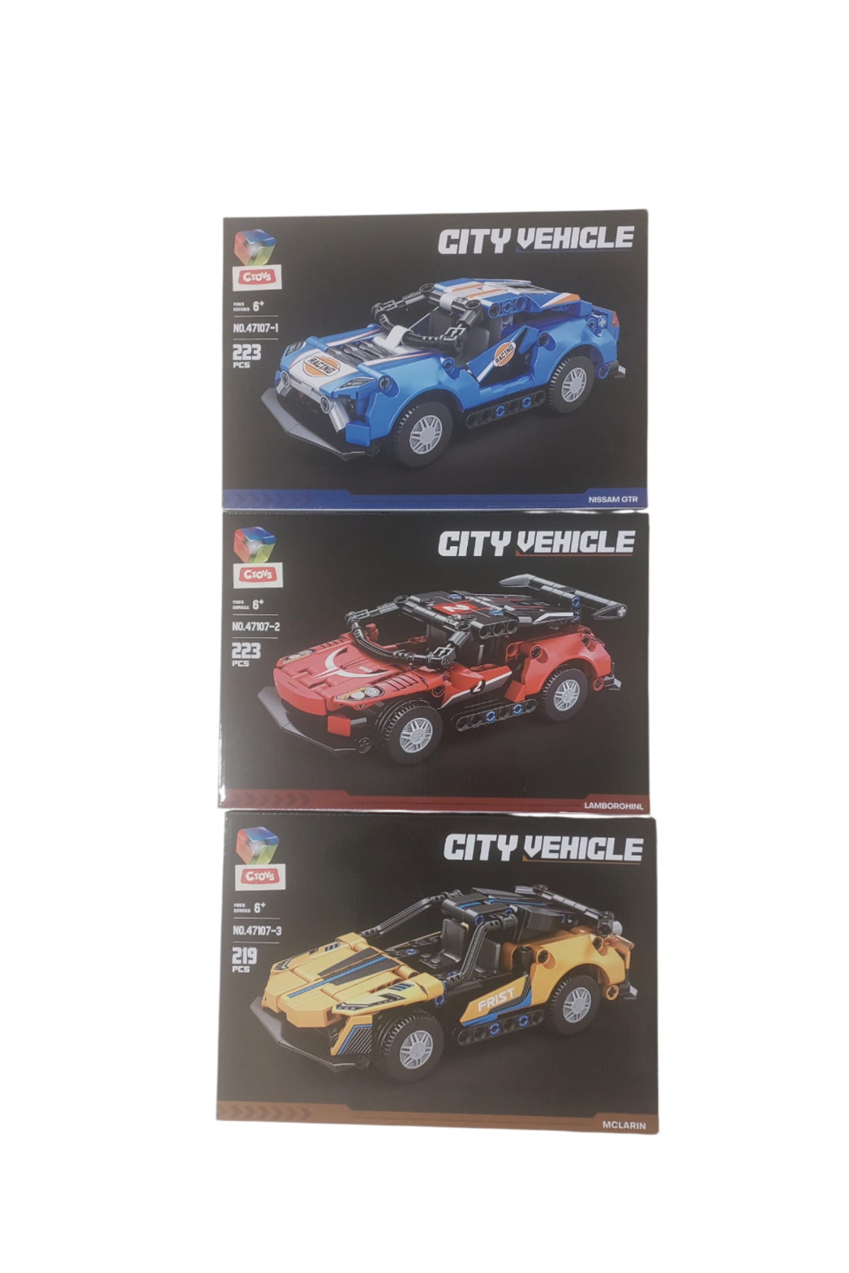 ctoy Oyuncak Yarış Araçları Blok 47107-1/4 (Karışık Model 1 Adet) fotoğrafı 2 (önizleme)