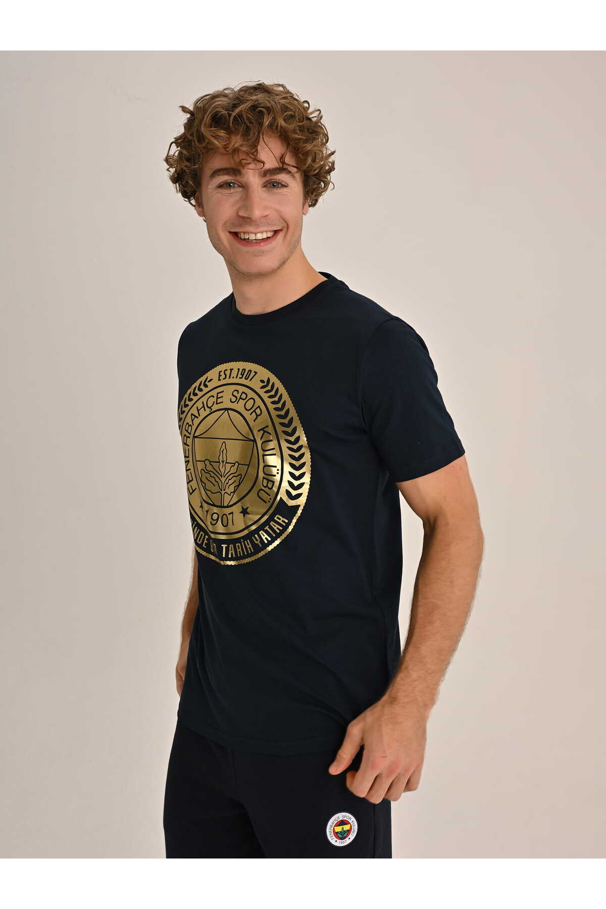 Fenerium ERKEK TRIBUN GOLD ÇELENK TSHIRT görsel 2