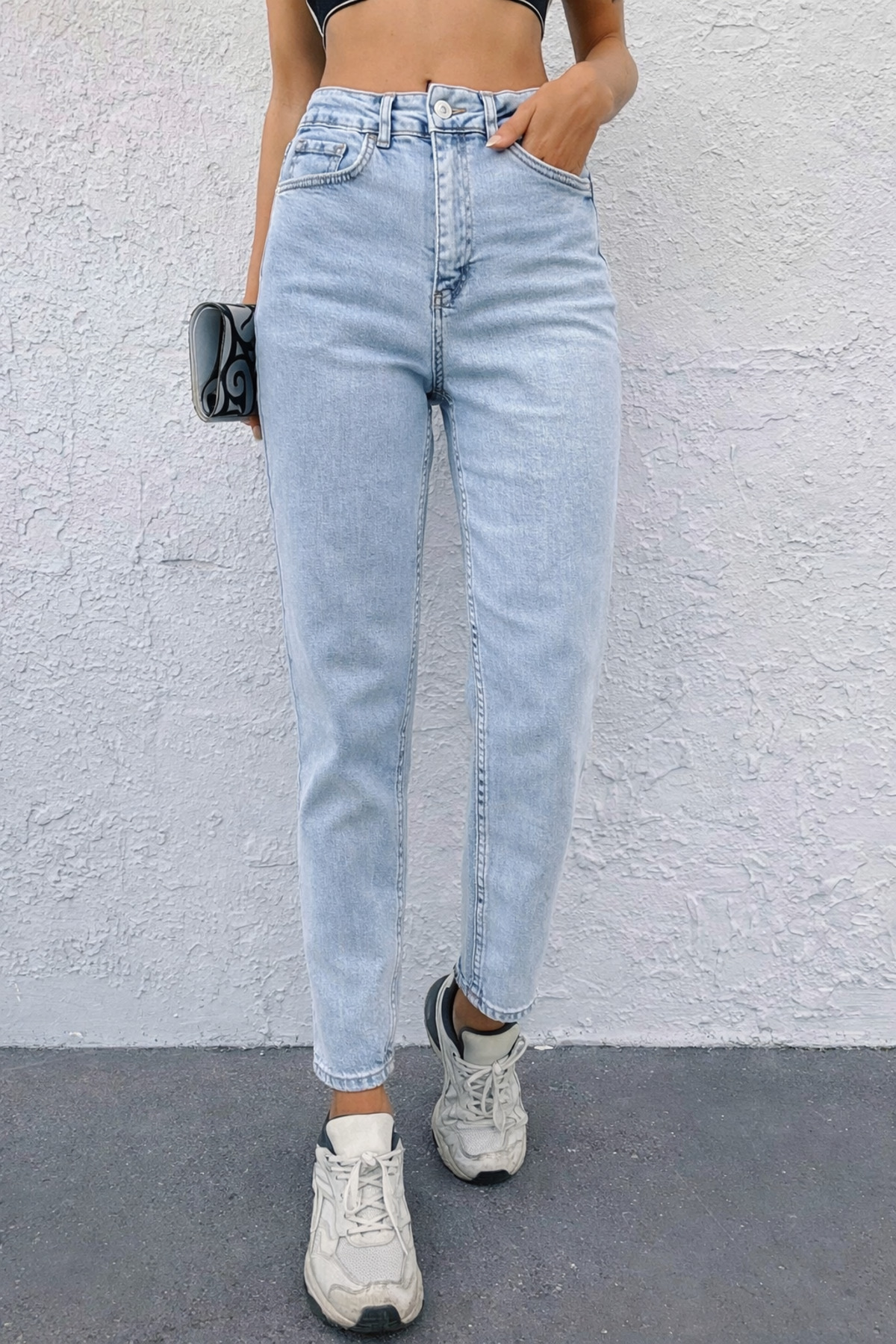 connemara Ženske svetloplave mom jeans pantalone sa visokim strukom – udoban ...