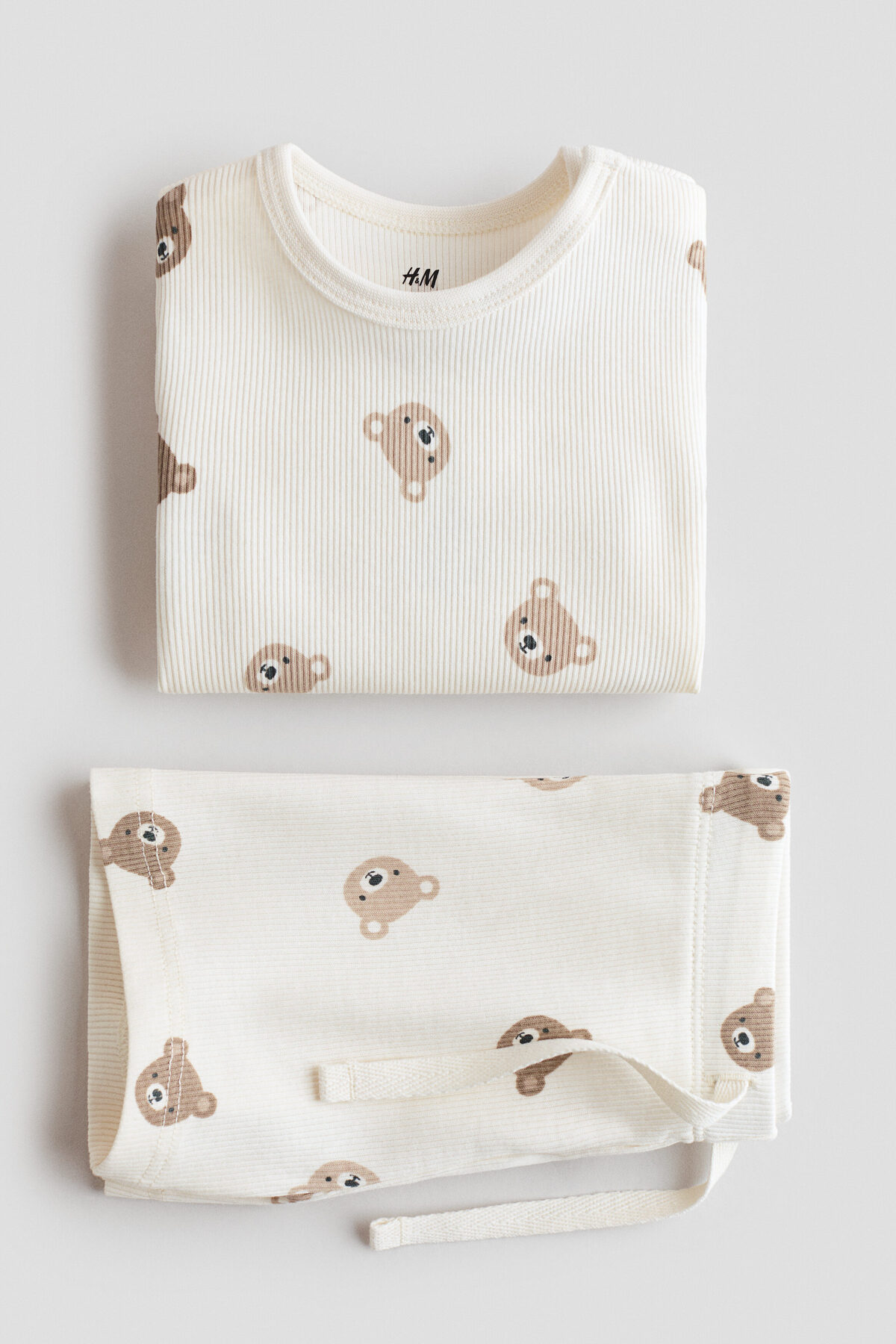 H&M 2 Parçalı Ribanalı ve Pamuklu Set fotoğrafı 2 (önizleme)