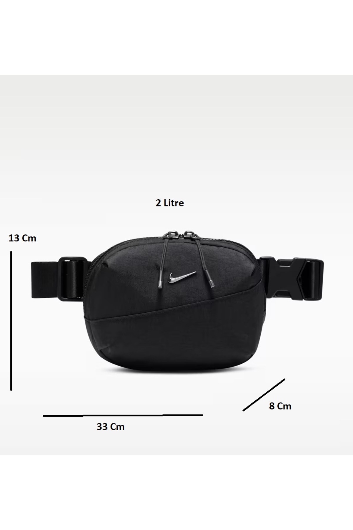 Nike Waist Bag Premium Waist Shoulder Bag 33X13X8 cm 2 Liter Black