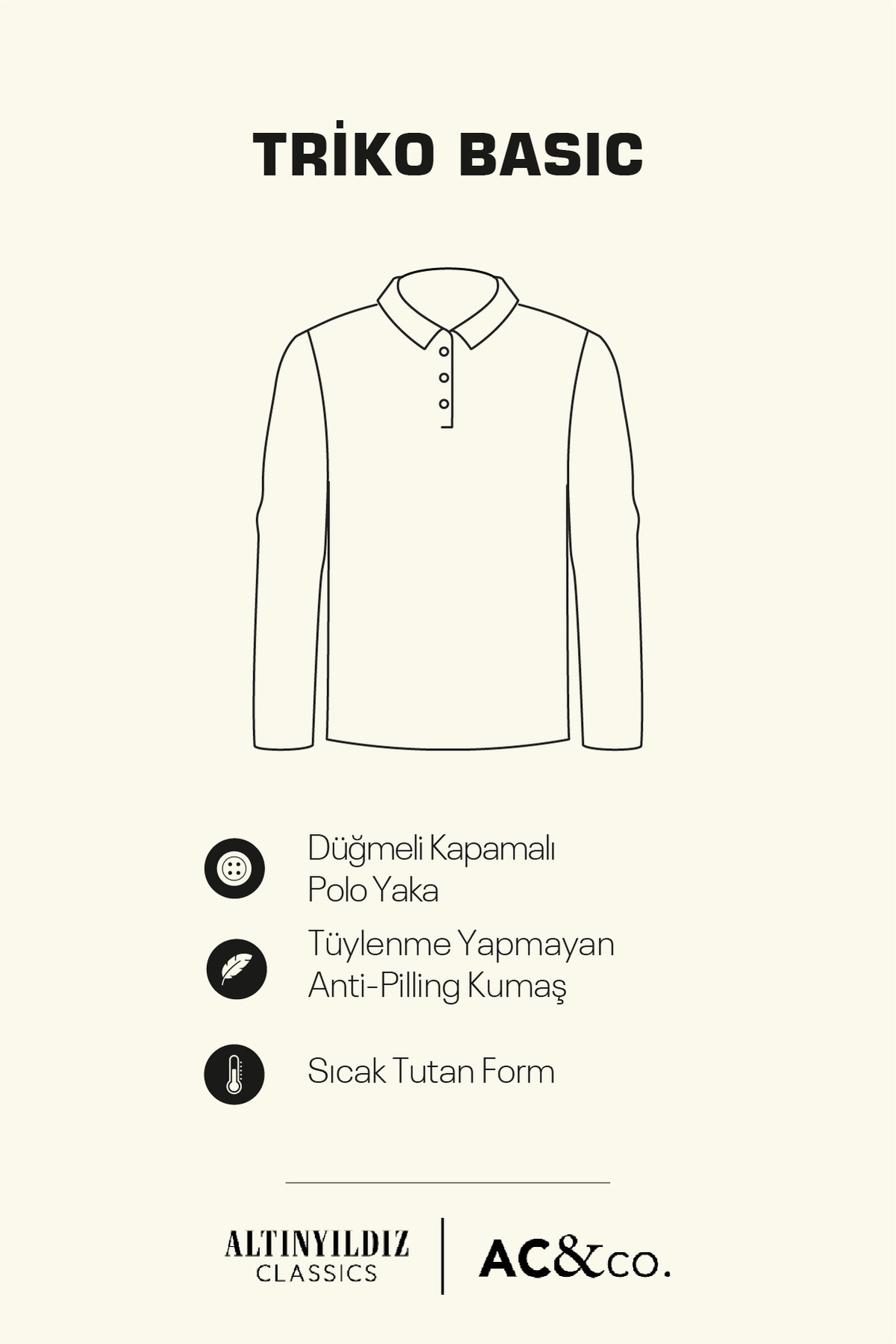 Erkek Siyah Tüylenme Yapmayan Anti Pilling Kumaş Standart Fit Polo Yaka Triko Kazak — مشکی 4A4923100003 — تصویر 3 از 8
