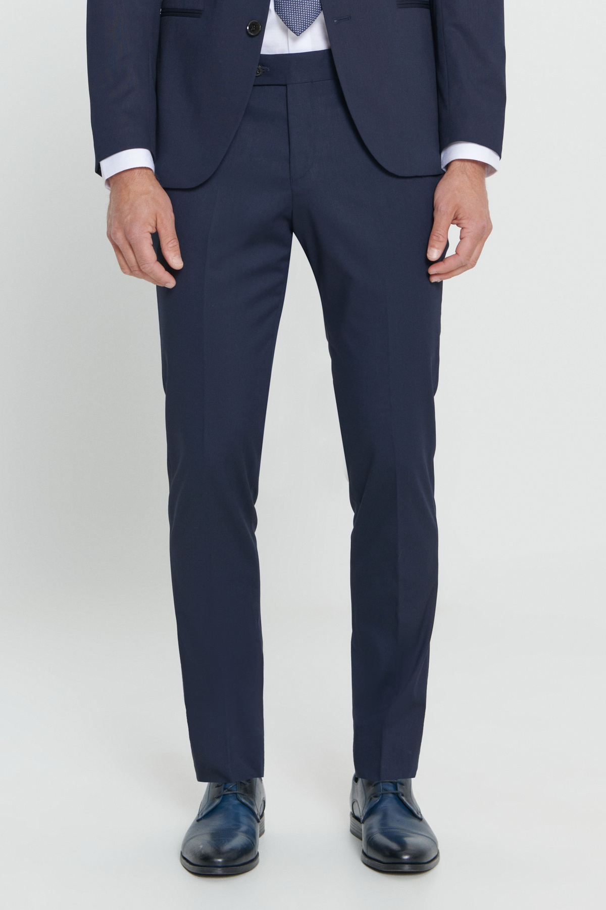 ALTINYILDIZ CLASSICS Erkek Lacivert Ekstra Slim Fit Dar Kesim Kırlangıç Yaka Takım Elbise görsel 8