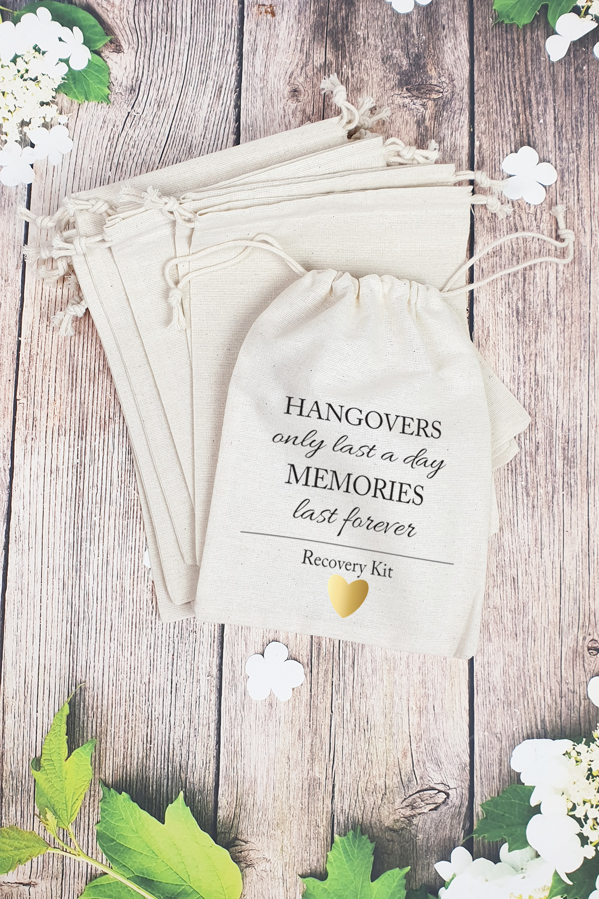 PEKSHOP Hangover Kit Kesesi - 10 Adet - Hangovers Only Last a Day