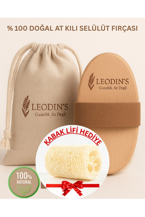 LEODİNS %100 Doğal At Kılı Selülit Fırçası – Batık, Çatlak Ve Selülit Karşıtı...