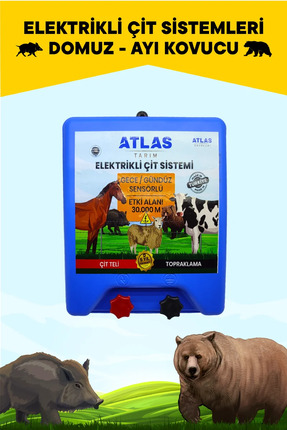 Atlas YÜKSEK VOLTAJLI ELEKTRİKLİ ÇİT CİHAZI 80.000 VOLT