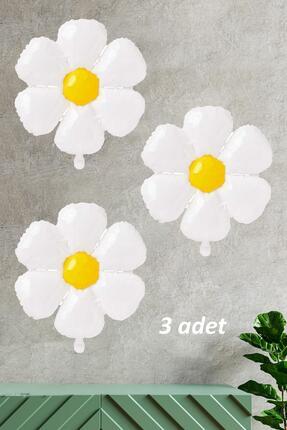 PEKSHOP 3 Adet Papatya Folyo Balon Küçük Boy