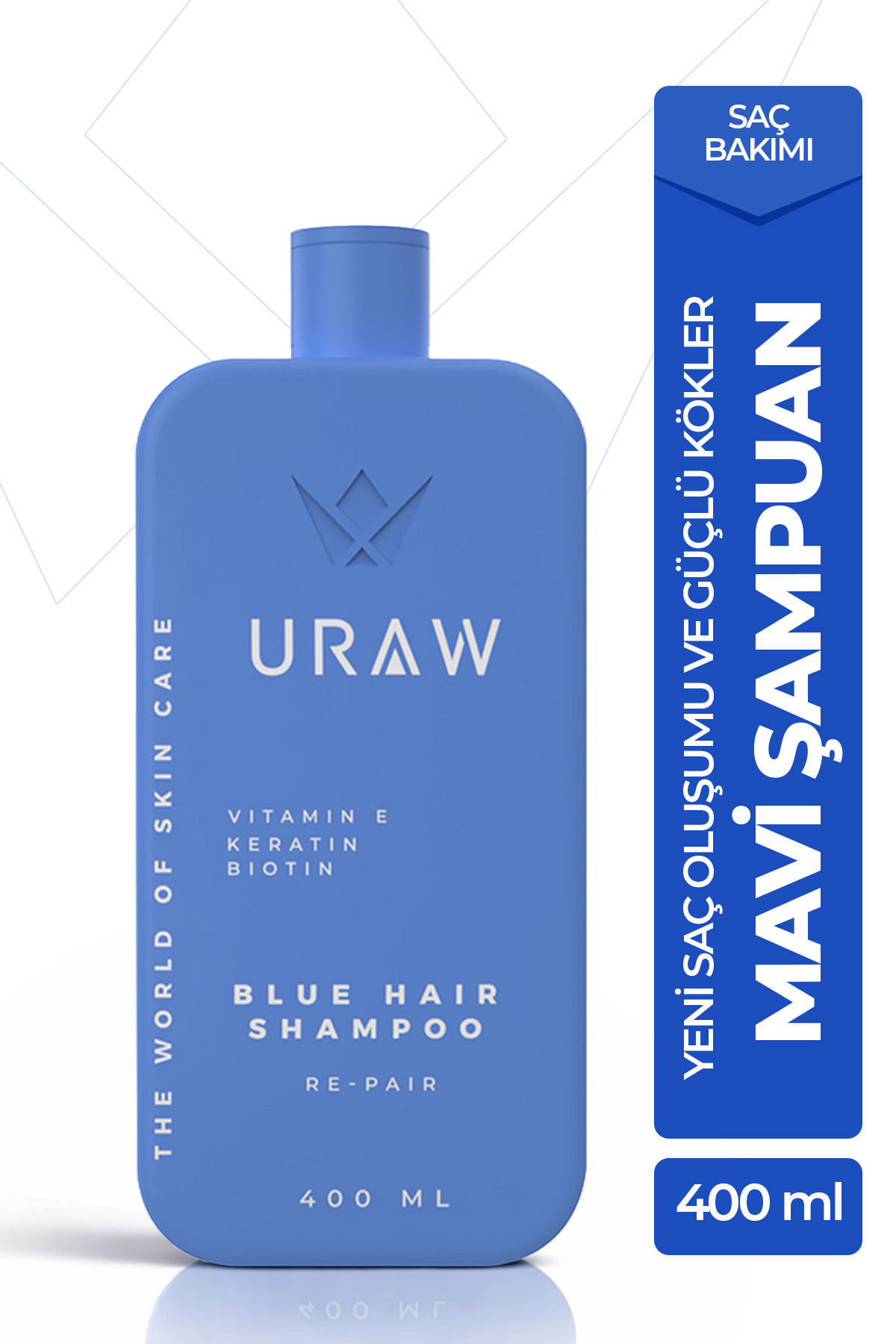 Uraw Mavi Şampuan | Güçlü Kökler & Oluşumu İçin Bakım Şampuanı 400 ml - Fiyatı, Yorumları