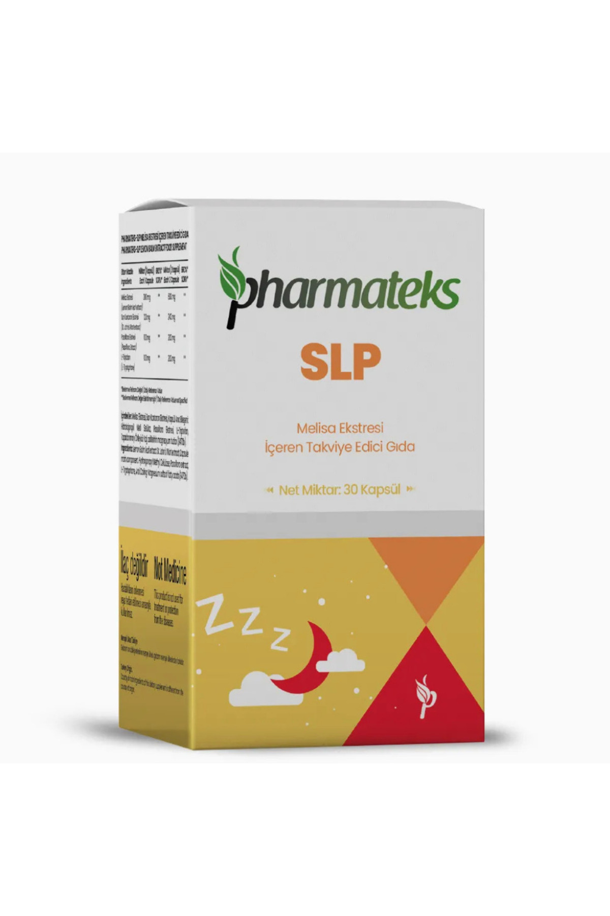 Pharmateks Slp Melisa Ekstresi Içeren Takviye Edici Gıda 30 Kapsül