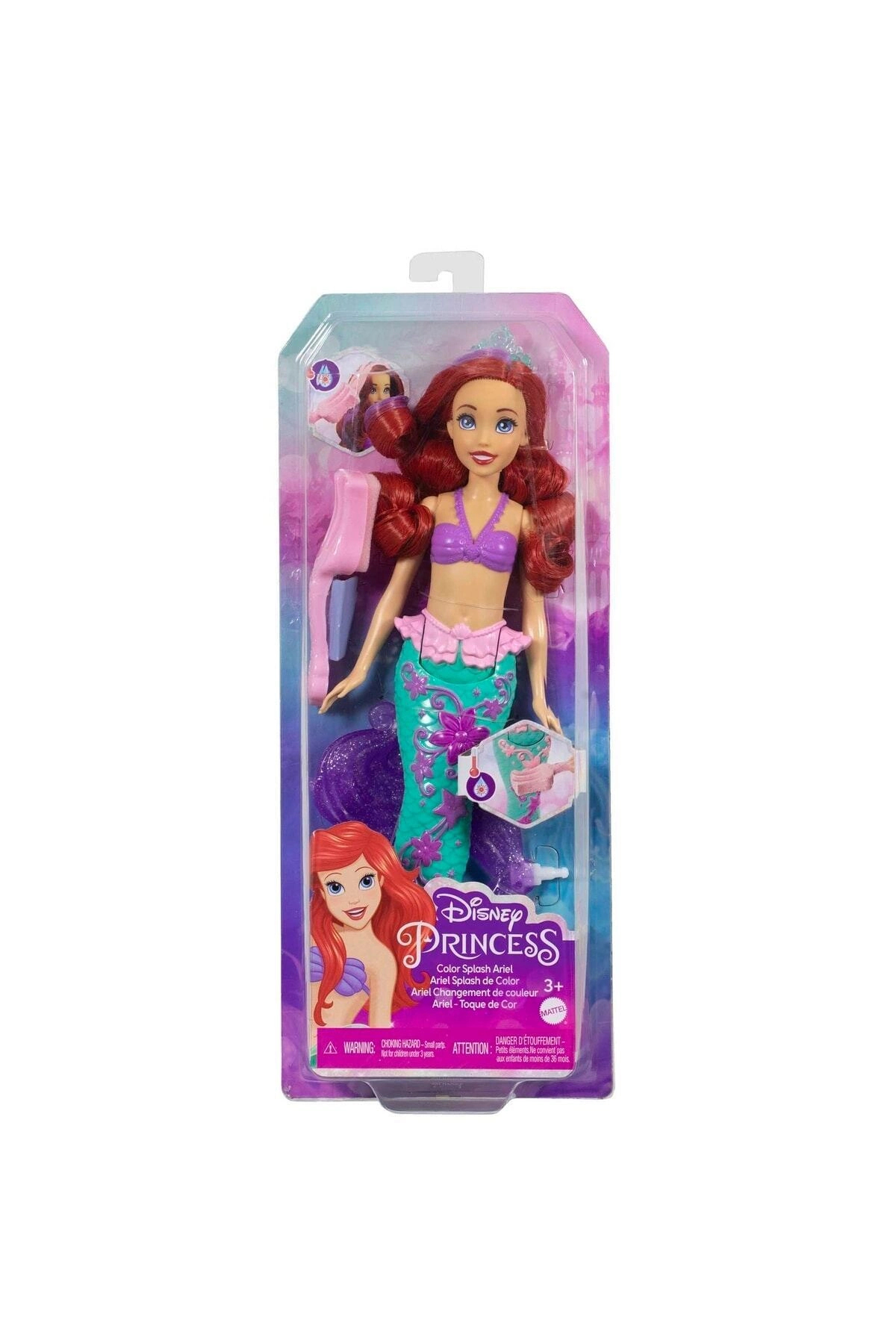 DİSNEY Disney Prenses Muhteşem Renk Değiştiren Saçlı Deniz Kızı Ariel fotoğrafı 6 (önizleme)