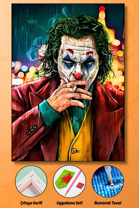 HONDEP 5D Elmas Boyama Seti – Joker | 40x50 cm - Tuvale Gerili Diamond Painti...