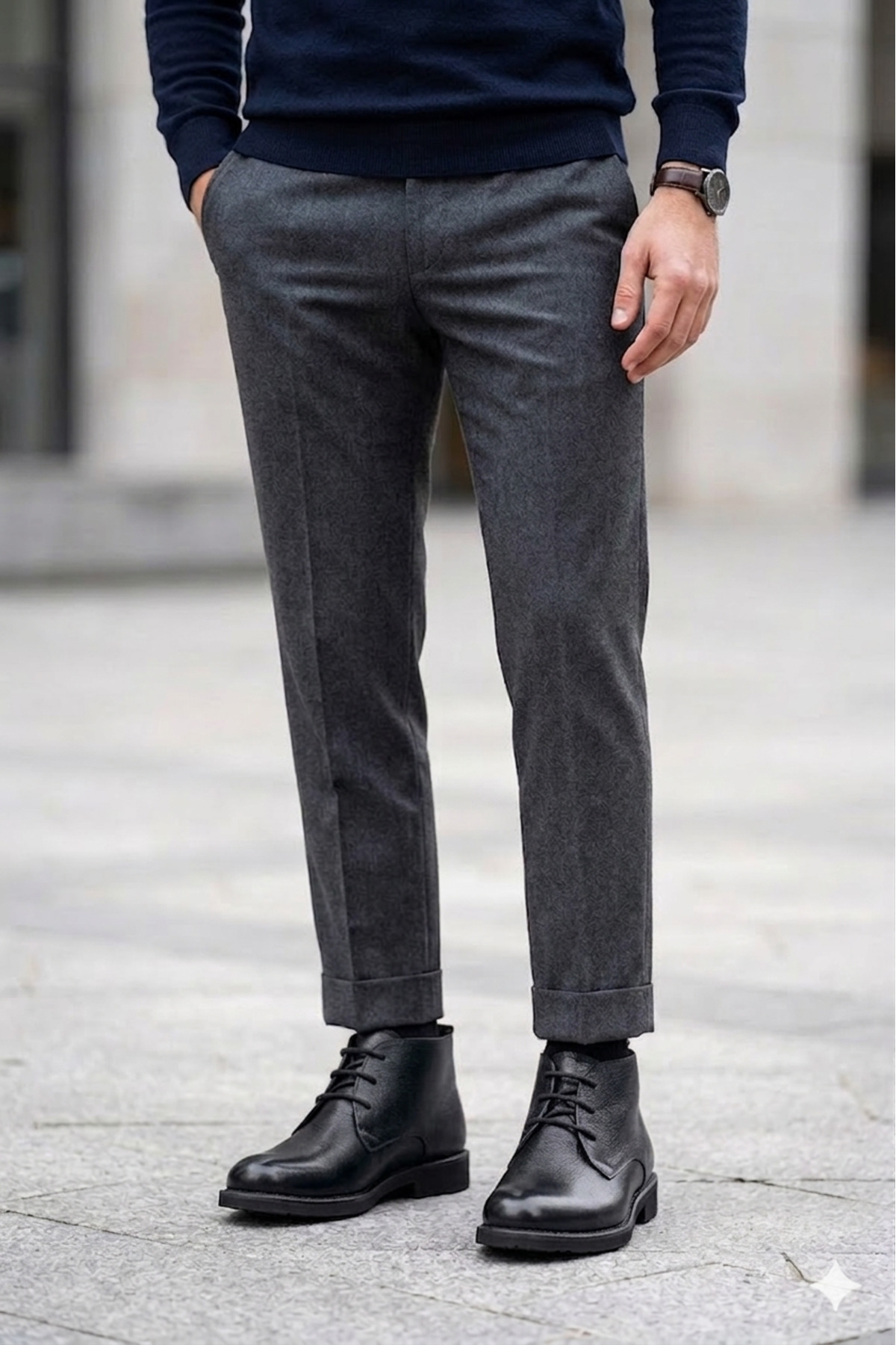 İNSETTO  Deri Erkek Bot Fermuarlı Chukka Kışlık Ayakkabı - Görsel 2