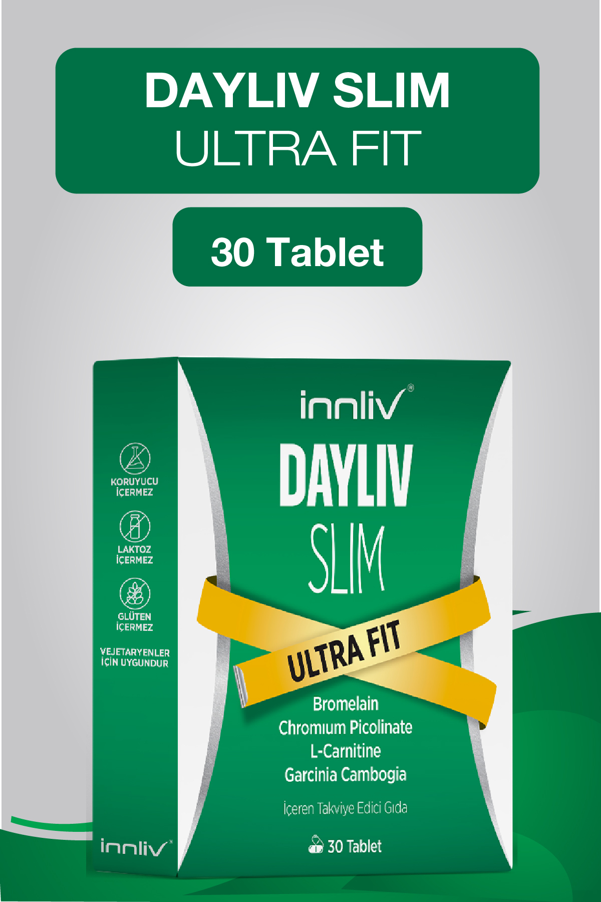 l carnitine and chromium picolinate for weight loss DAYLIV Slim 30 Tablets Bromelain-Chrome Picolinate- L-Carnitine- Garcinia Cambogia- Trendyol