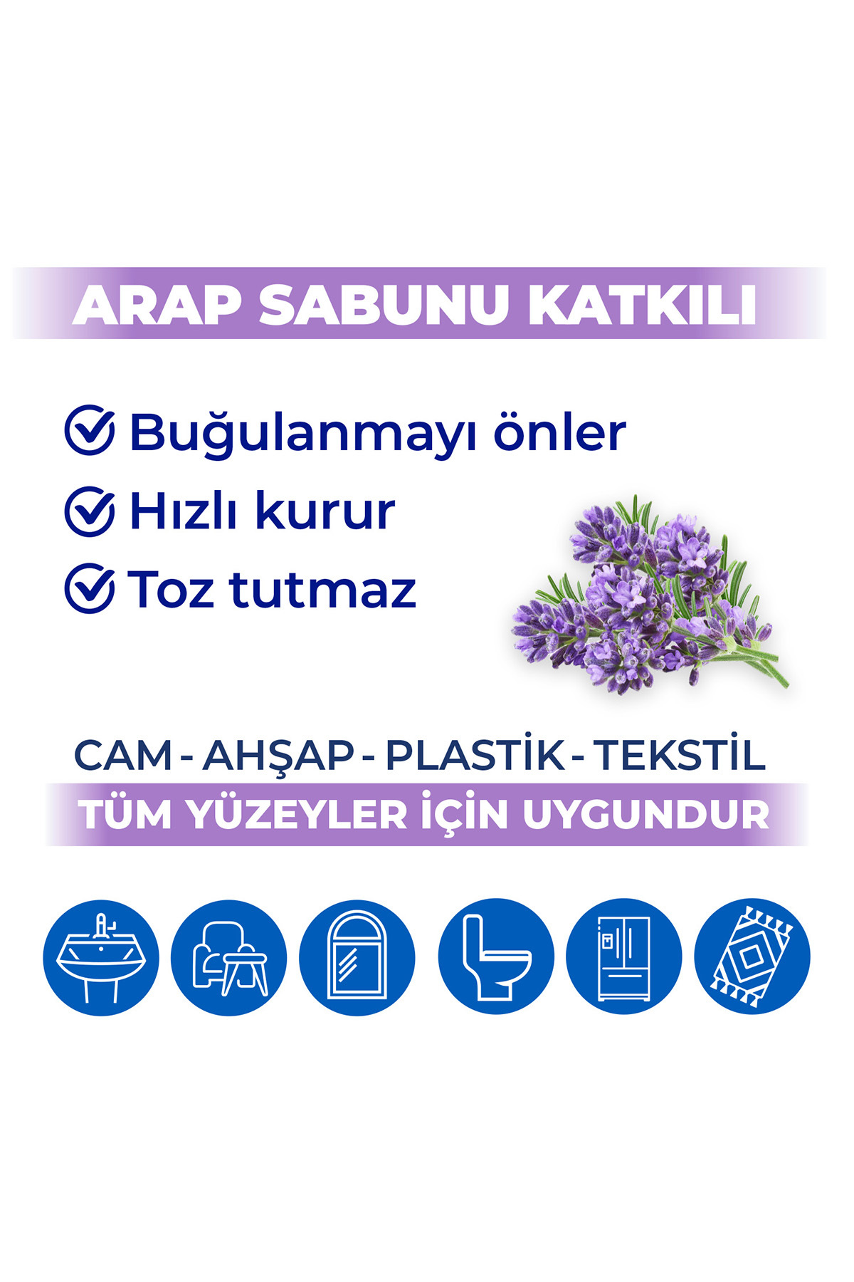 Bingo Yüzey Temizlik Havlusu Large Lavanta 96x3 (288 YAPRAK) fotoğrafı 5 (önizleme)