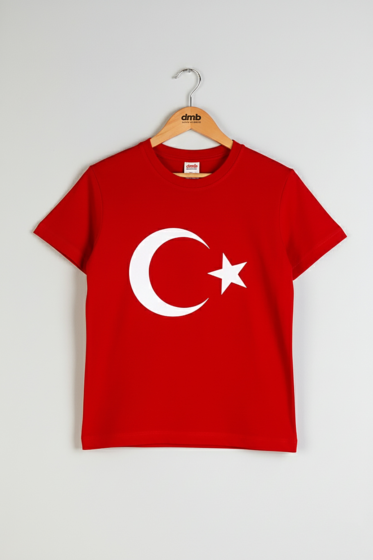 DMB BOYS & GIRLS Ay Yıldız Türk Bayrak Baskılı Pamuklu 23 Nisan Erkek Ve Kız Çocuk T-shirt fotoğrafı 2 (önizleme)