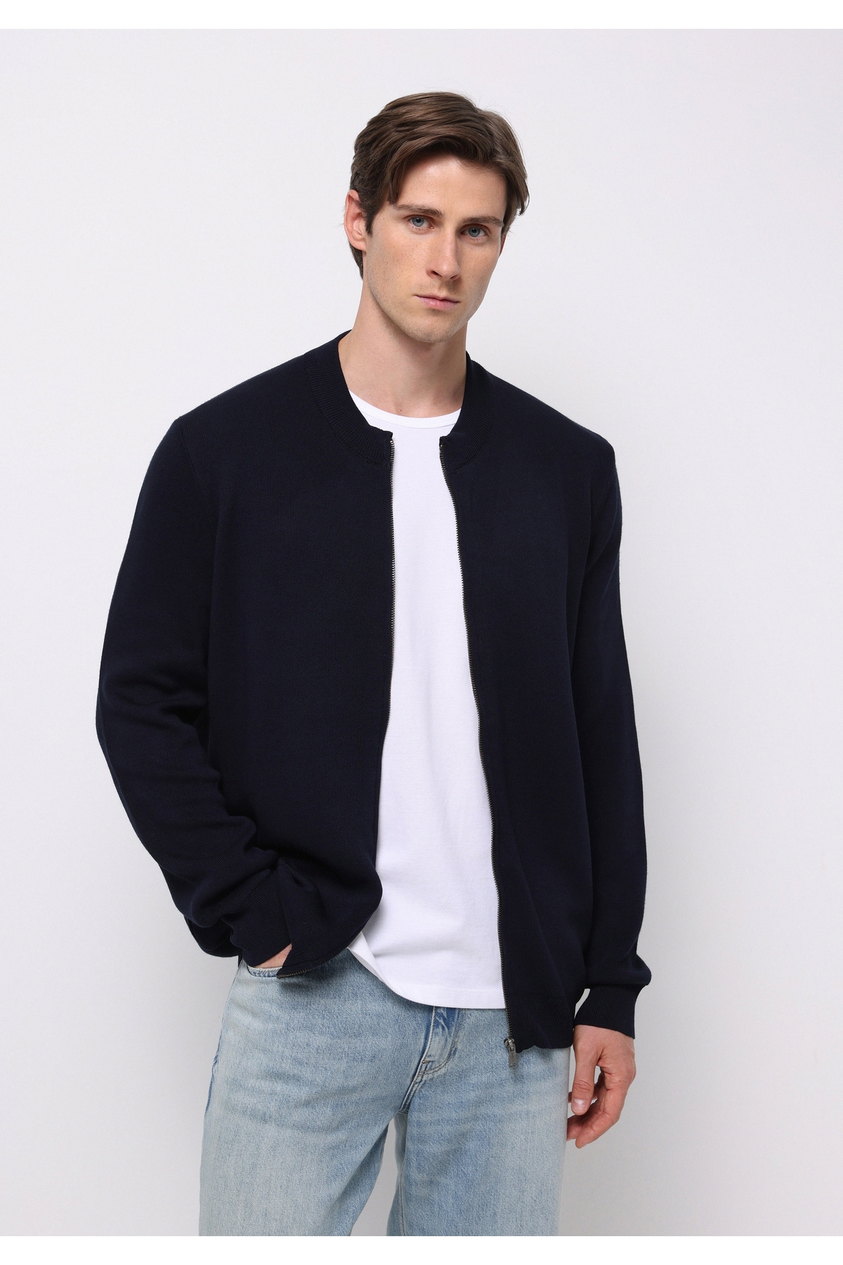 Regular Fit Erkek Lacivert Hırka