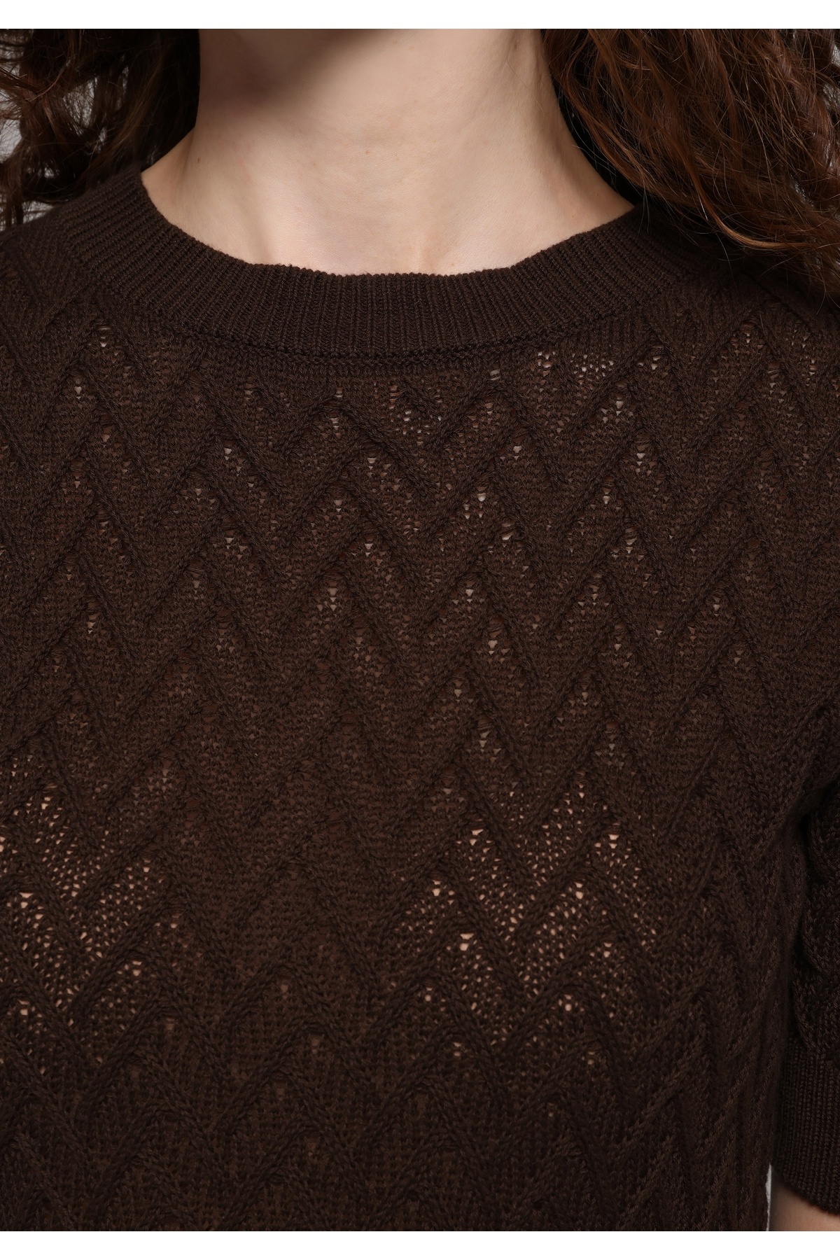 Colin’s  Slim Fit Kadın Kahverengi Kazak - Görsel 4