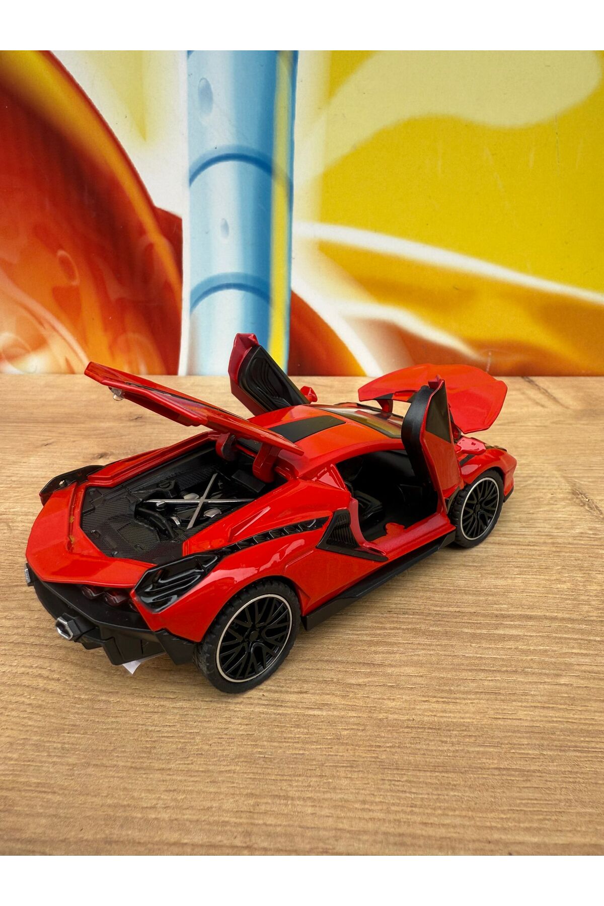 scntoys Lamborghini Veneno Diecast Araba Kapı Bagaj Kaput Açılır Oyuncak Lamborghini Araba fotoğrafı 2 (önizleme)