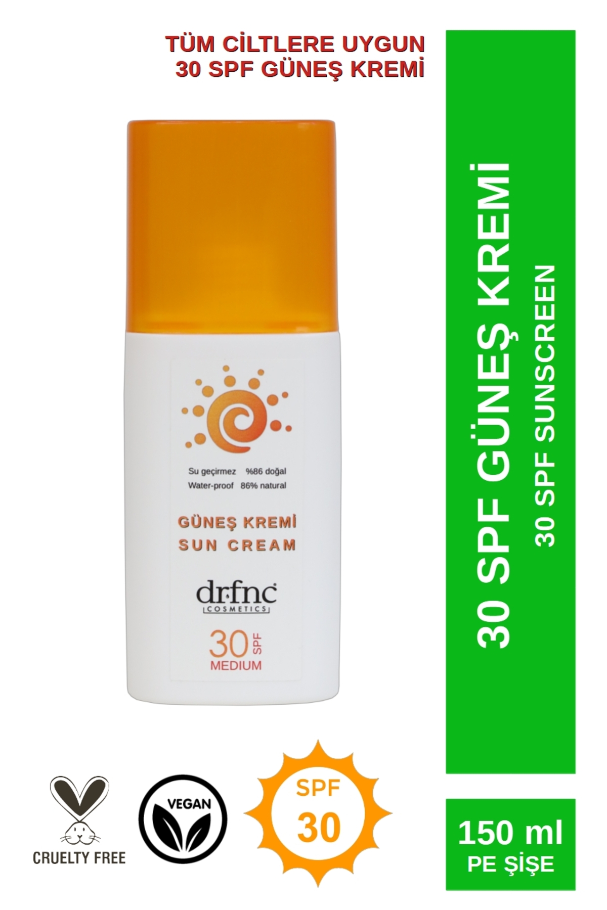 dr.fnc Mineral filtreli 30 SPF Güneş Kremi - 150 ML — 0219