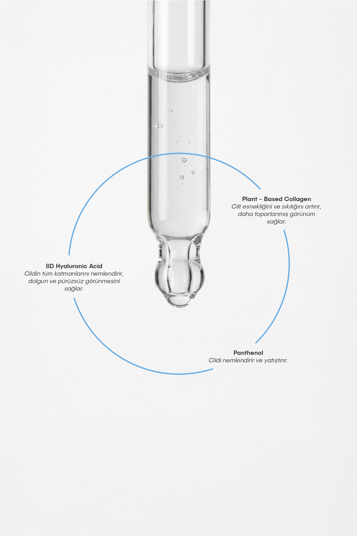 Yoğun Nemlendirici, Dolgunlaştırıcı Hyaluronik Asit Vegan Serum 30 ml Hydra Back Baby — SH-2105 — تصویر 2 از 4