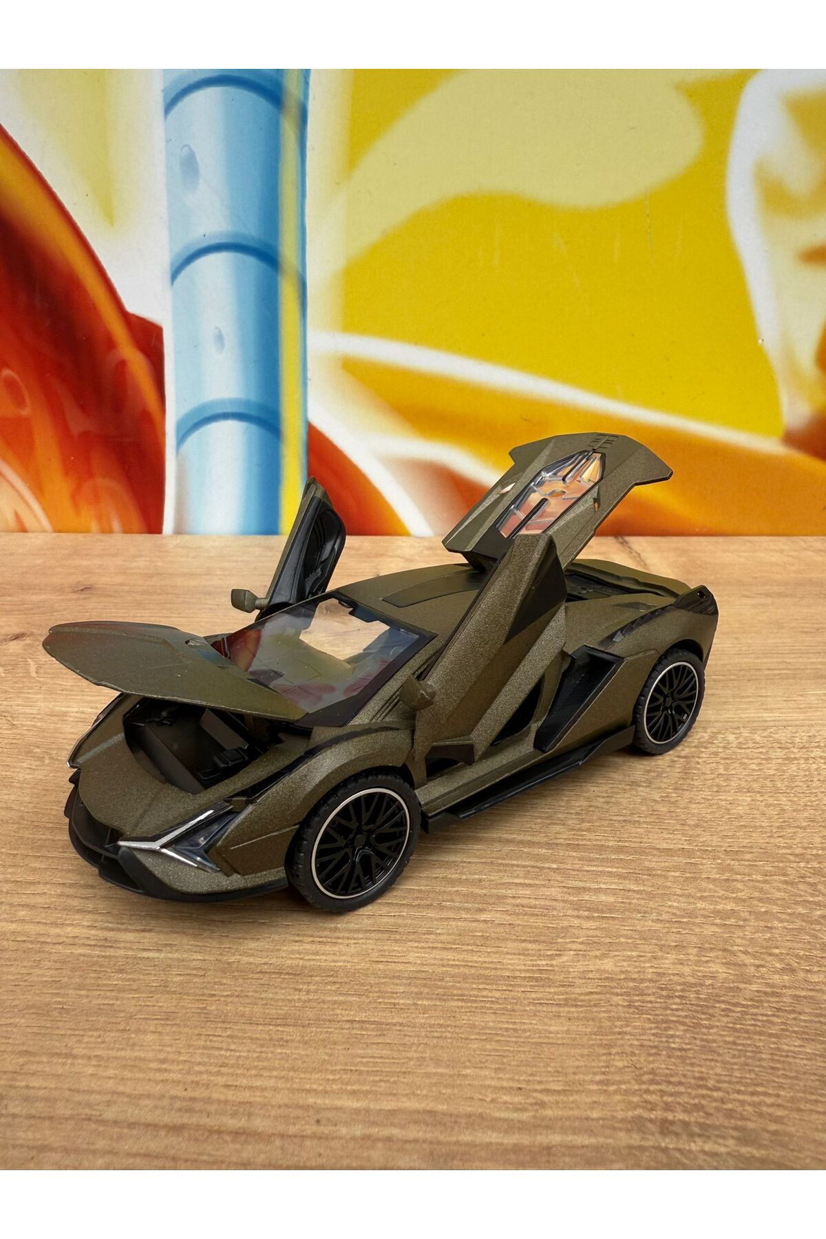 scntoys Lamborghini Çek Bırak Model Araba Lamborghini Veneno Diecast Araba Kapı Bagaj Kaput fotoğrafı 5 (önizleme)