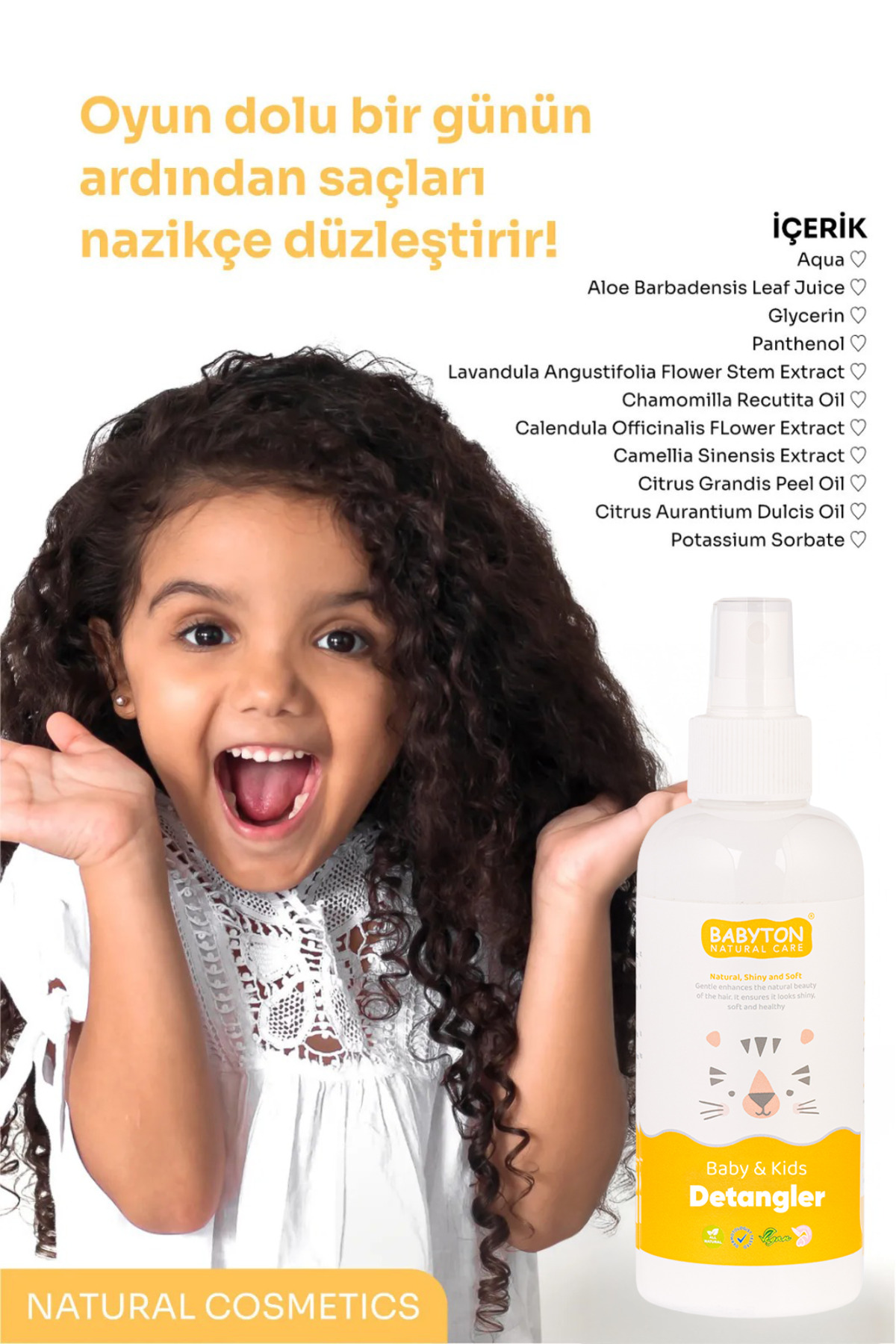 BABYTON Doğal Kolay Saç Tarama Spreyi 200 ml fotoğrafı 2 (önizleme)