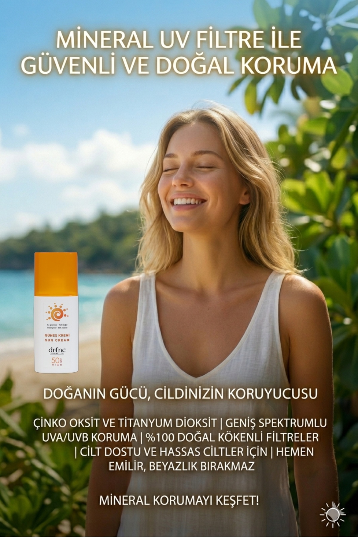 Mineral filtreli 30 SPF Güneş Kremi - 150 ML — 0219 — تصویر 4 از 6