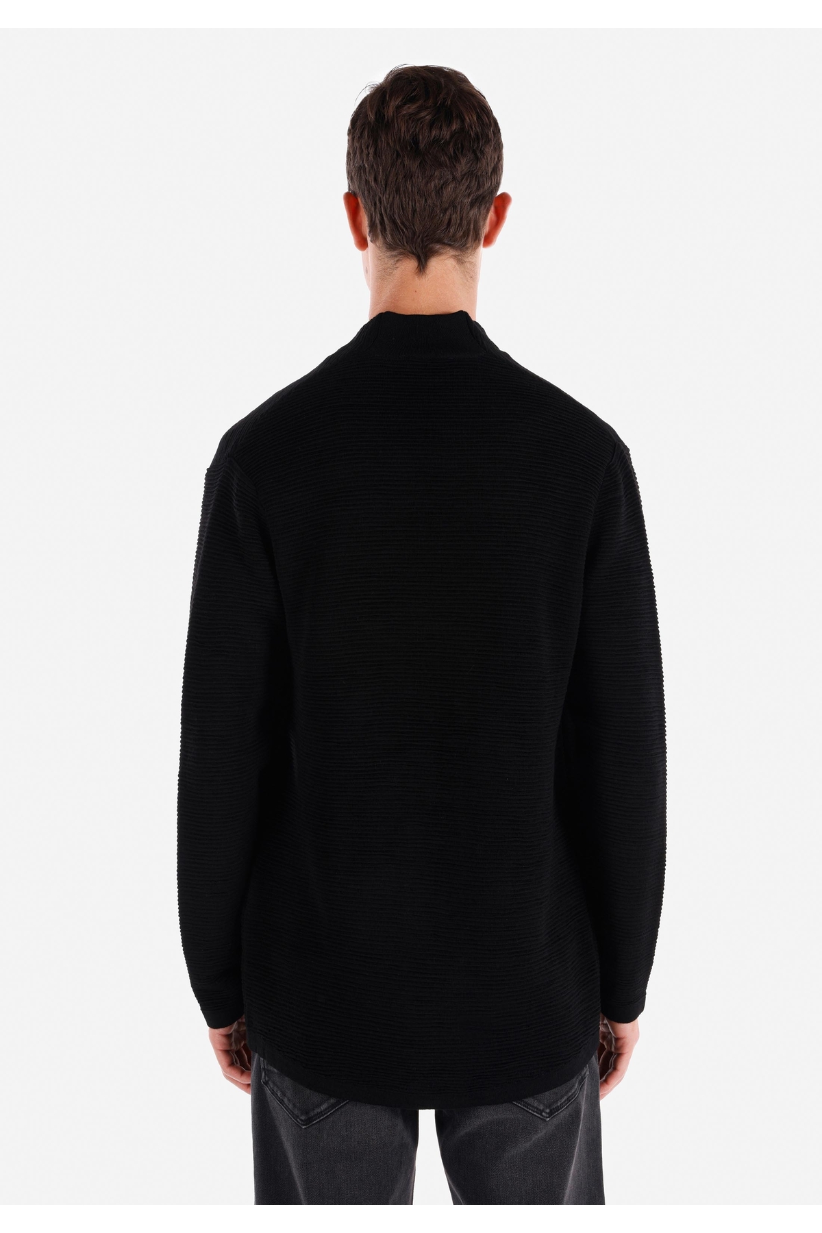 Colin's Regular Fit Erkek Siyah Hırka görsel 2