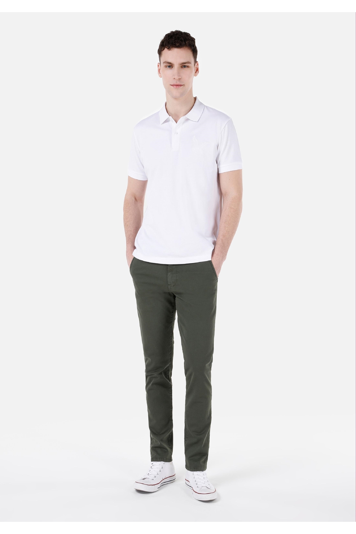 Colin’s Slim Fit Orta Bel Düz Paça Erkek Yeşil Pantolon