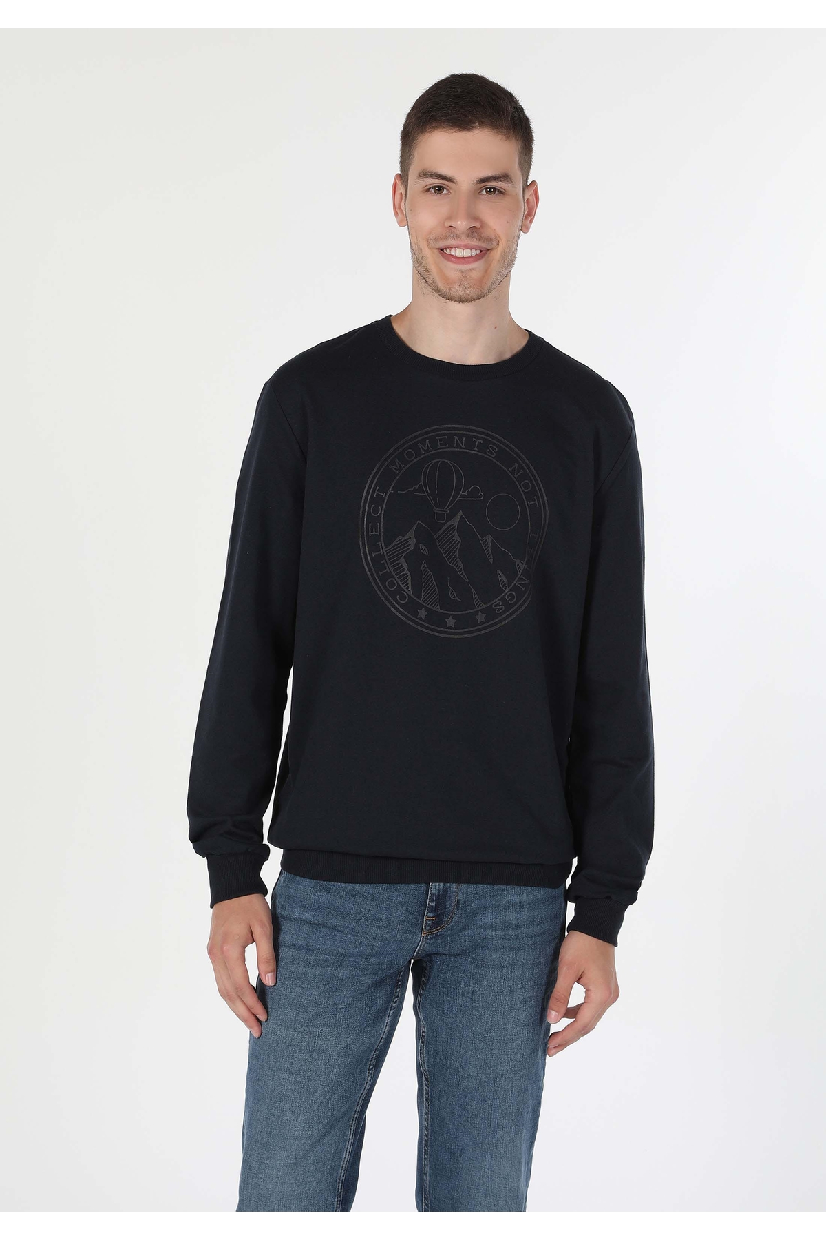 Regular Fit Erkek Lacivert Sweatshirt