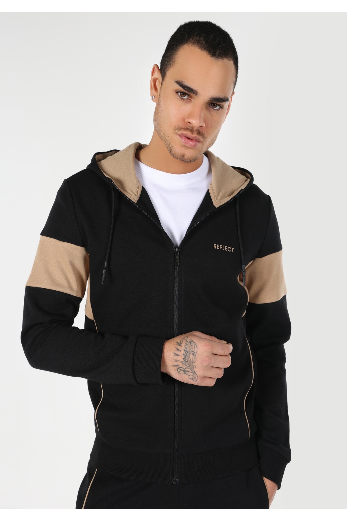 Slim Fit Örme Erkek Siyah Ceket