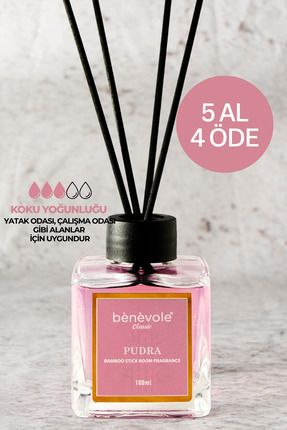 Benevole Pudra Bambu Çubuklu Oda Kokusu 100 ml | Saflığın ve Temizliğin Esintisi