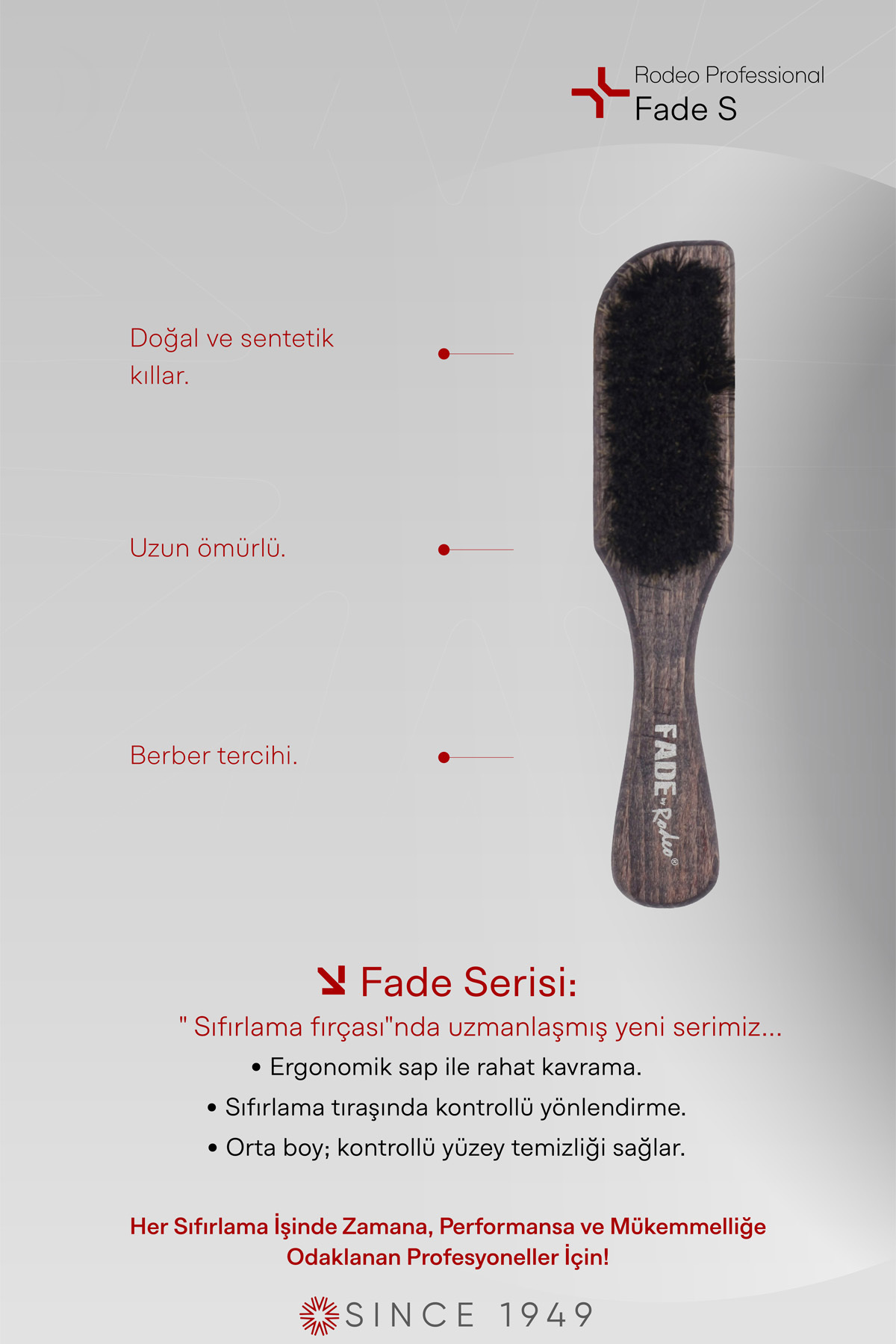 Fade Serisi Sıfır Kesim Fırçası - Fade S — سفید 8690636032326 — تصویر 7 از 7
