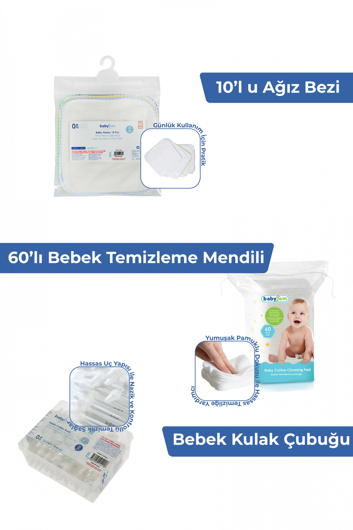 Babyjem Yenidoğan Bebek Hediye Seti 10 Parça fotoğrafı 4 (önizleme)