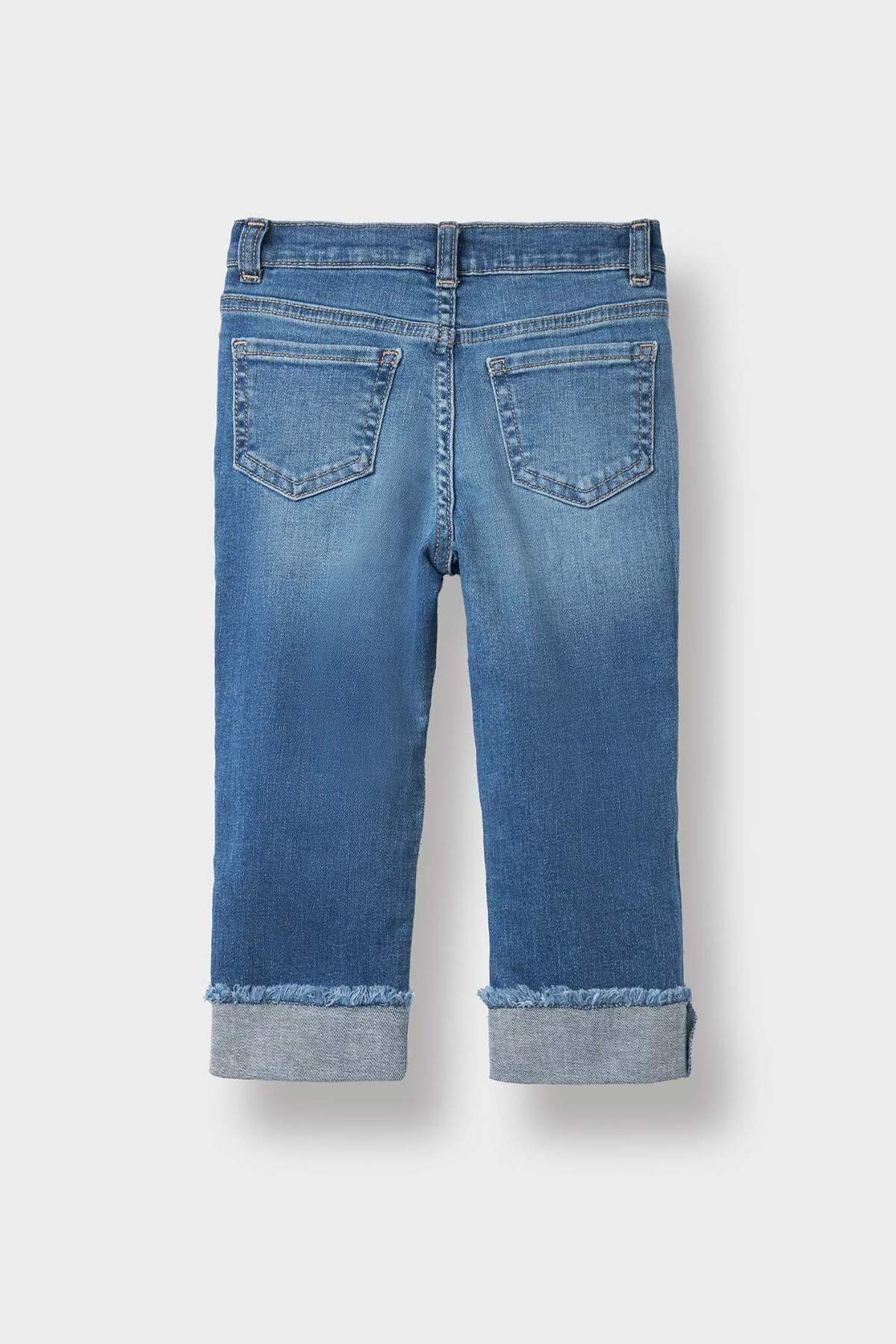 Defacto Straight Fit Düz Paça Jean Pantolon Kız Bebek D1534A524AU fotoğrafı 3 (önizleme)
