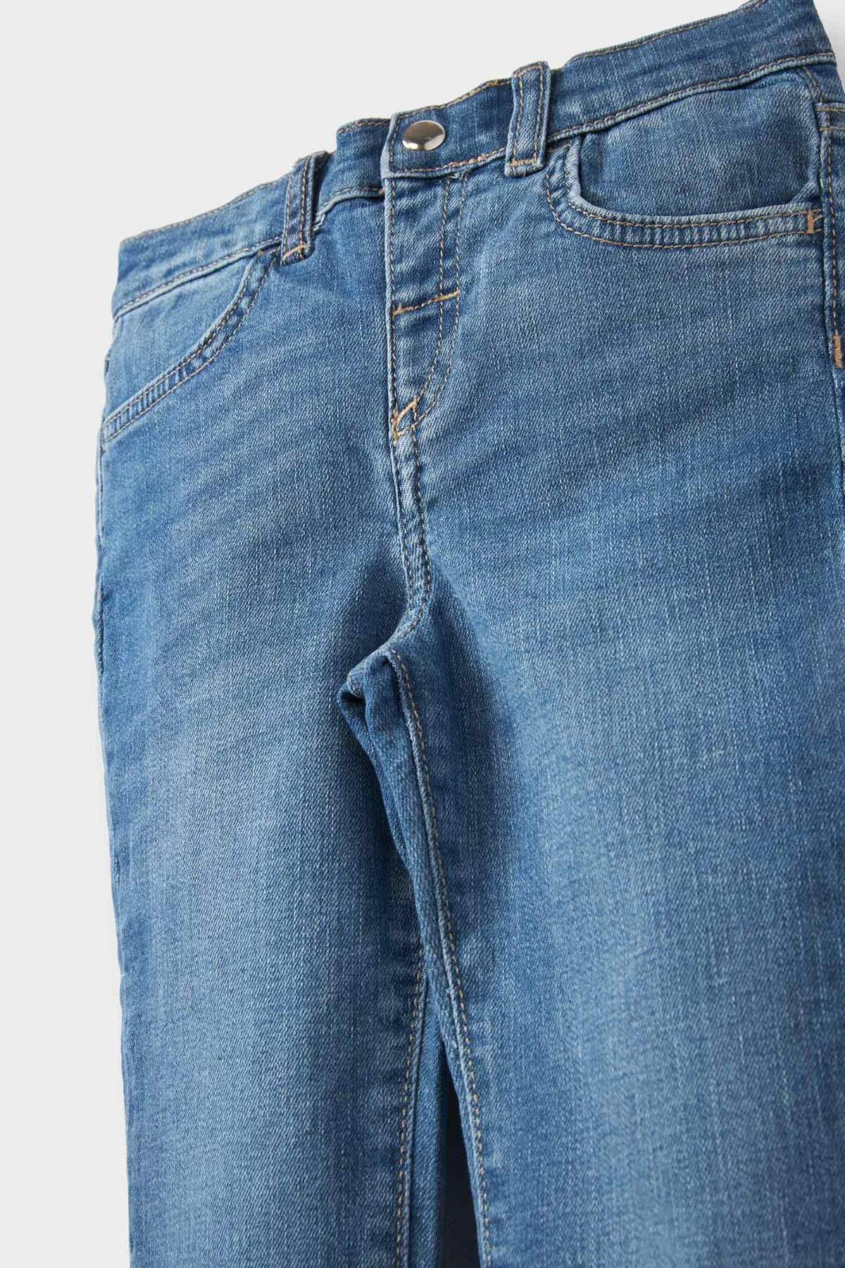 Defacto Straight Fit Düz Paça Jean Pantolon Kız Bebek D1534A524AU fotoğrafı 2 (önizleme)