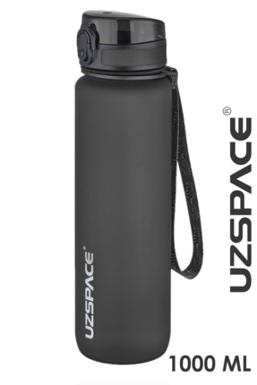 Uzspace Büyük Boy 28 Cm 1000 Ml 1 Litre Su Matarası Bpa Koku Sızdırma Yok 3038