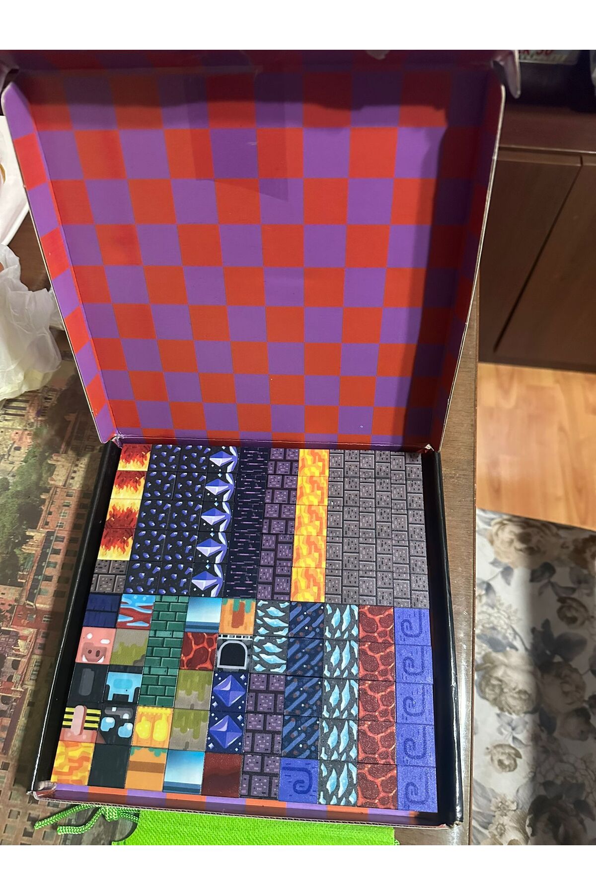 McBlok Minecraft Manyetik Küp Blok volkan ve maden Temalı Yapı Taşı 100 Parça fotoğrafı 3 (önizleme)