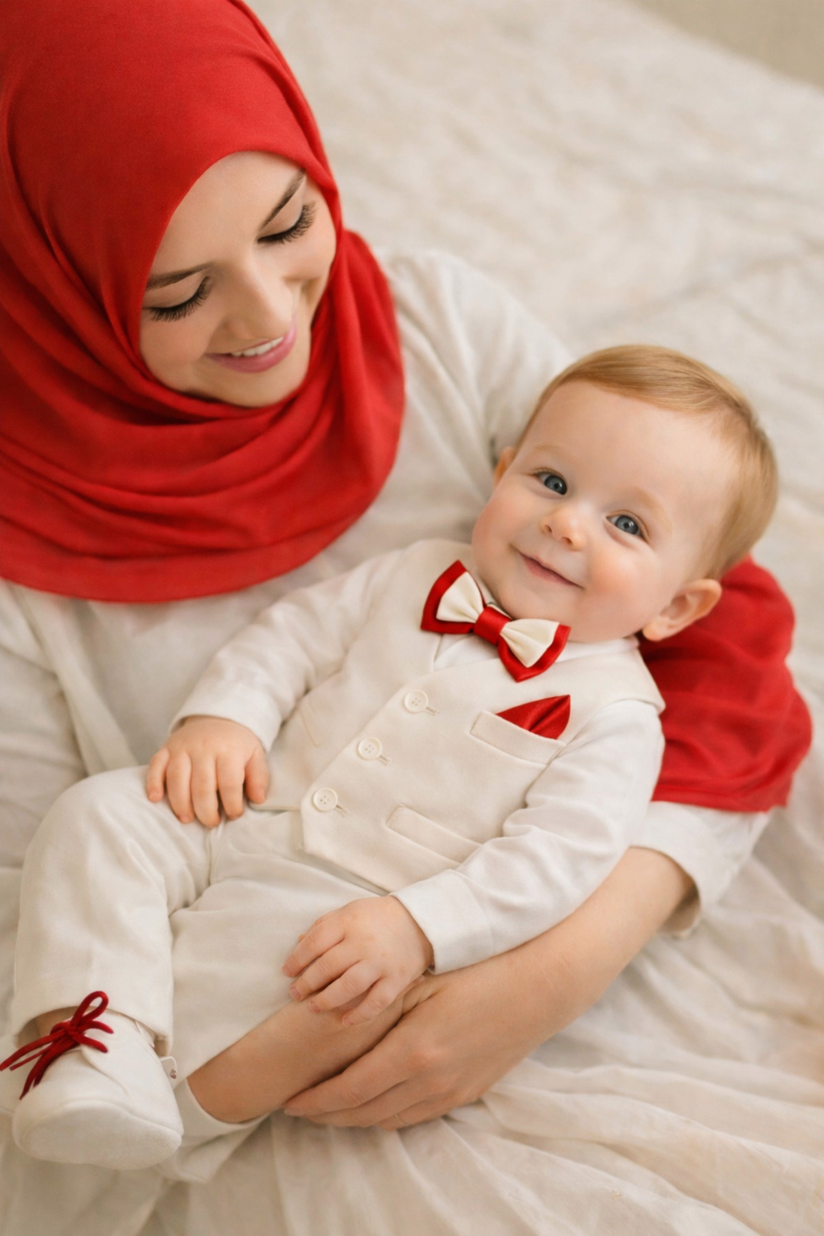 Calide Baby&Kids Erkek Bebek Mevlüt Takımı - Papyon & Kravatlı - Özel Gün Kıyafeti - 7'li Set fotoğrafı 2 (önizleme)