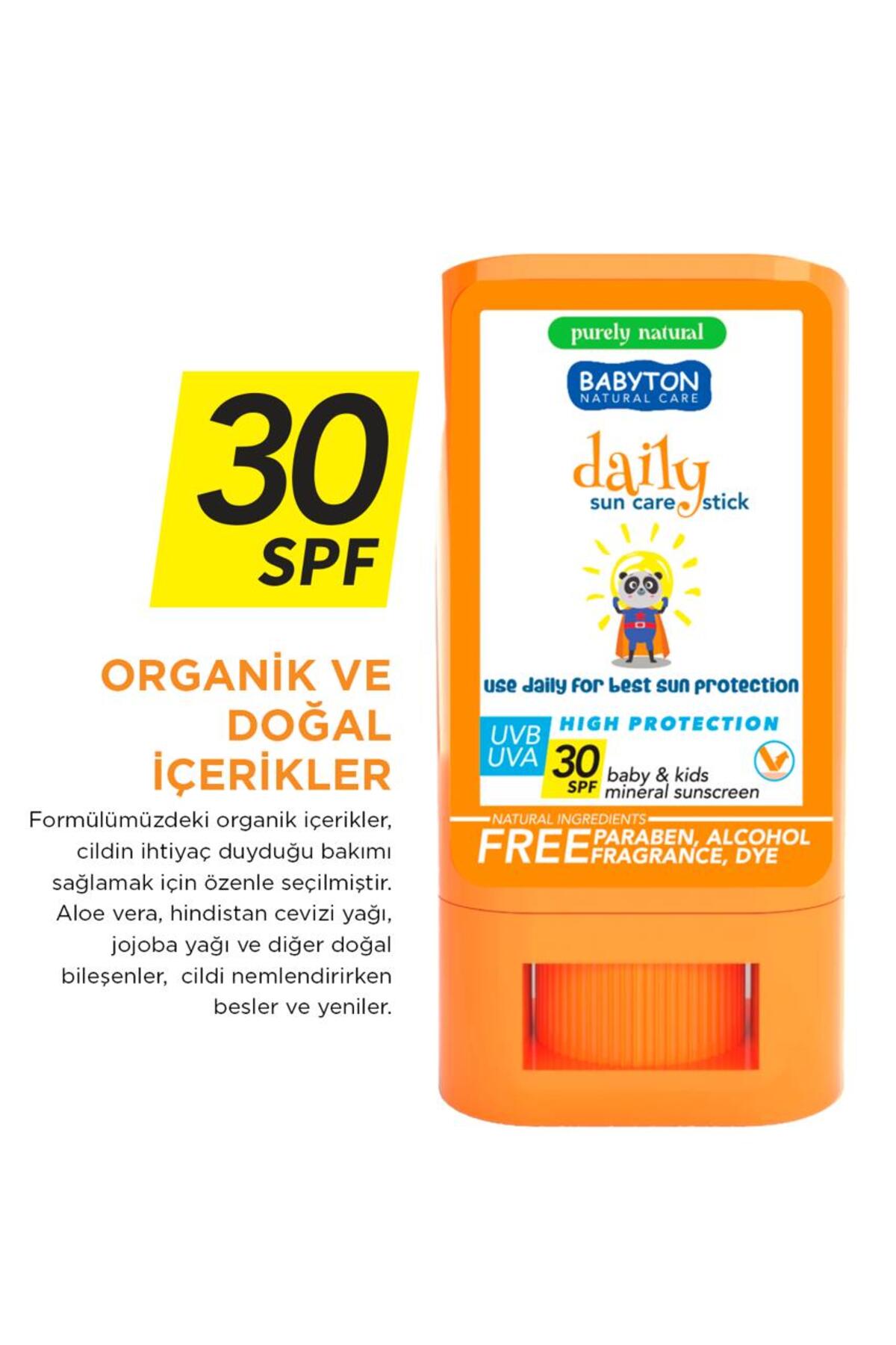 BABYTON Günlük Güneş Koruyucu Stick 30 SPF 20 gr fotoğrafı 3 (önizleme)