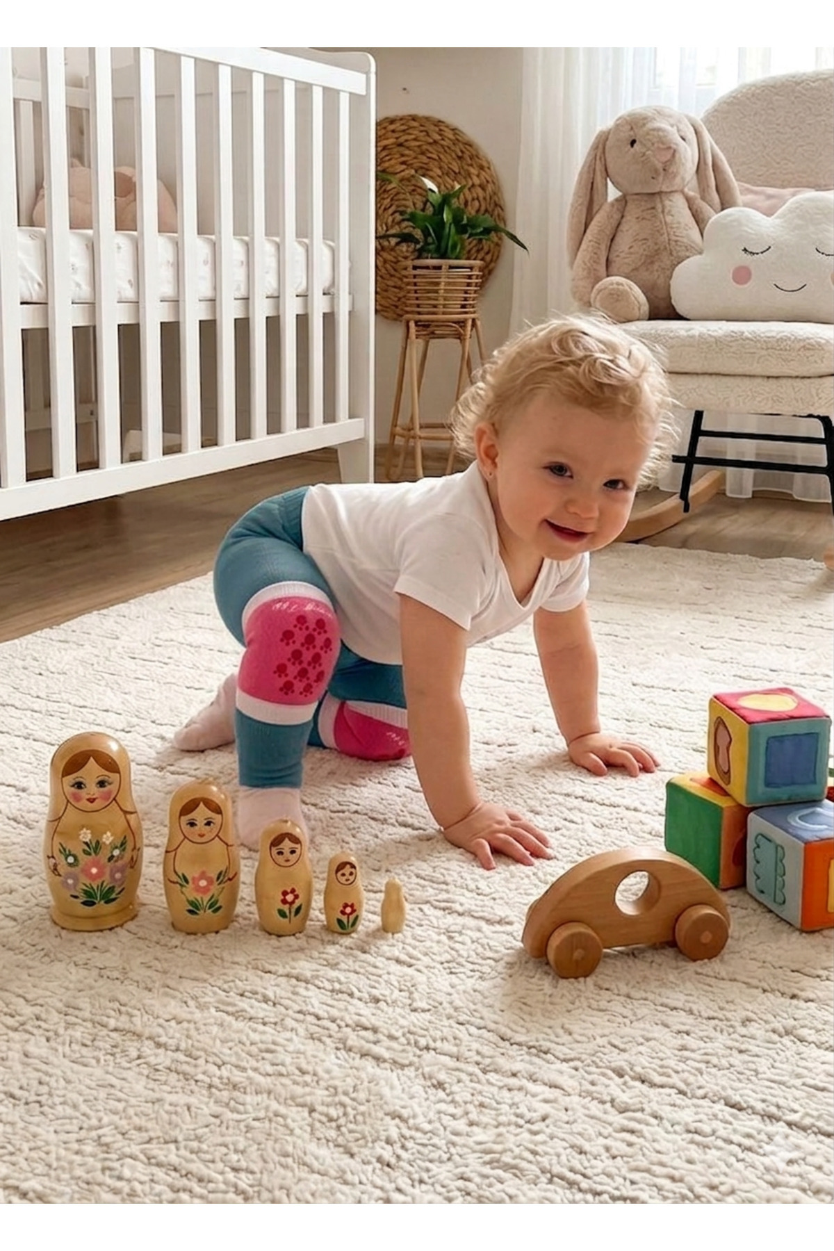 Panowill Design Kız Bebek Emekleme Dizliği Diz Koruyucu-desteksiz fotoğrafı 2 (önizleme)