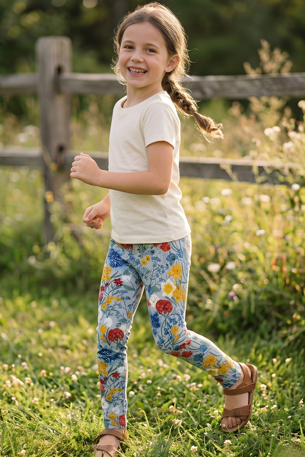 TWOO KİDS Kız Çocuk Tayt - 6'lı Set Desenli Likralı Mevsimlik Rahat Pamuklu Terletmez Uzun Tayt (2-13 YAŞ) St4 fotoğrafı 6 (önizleme)