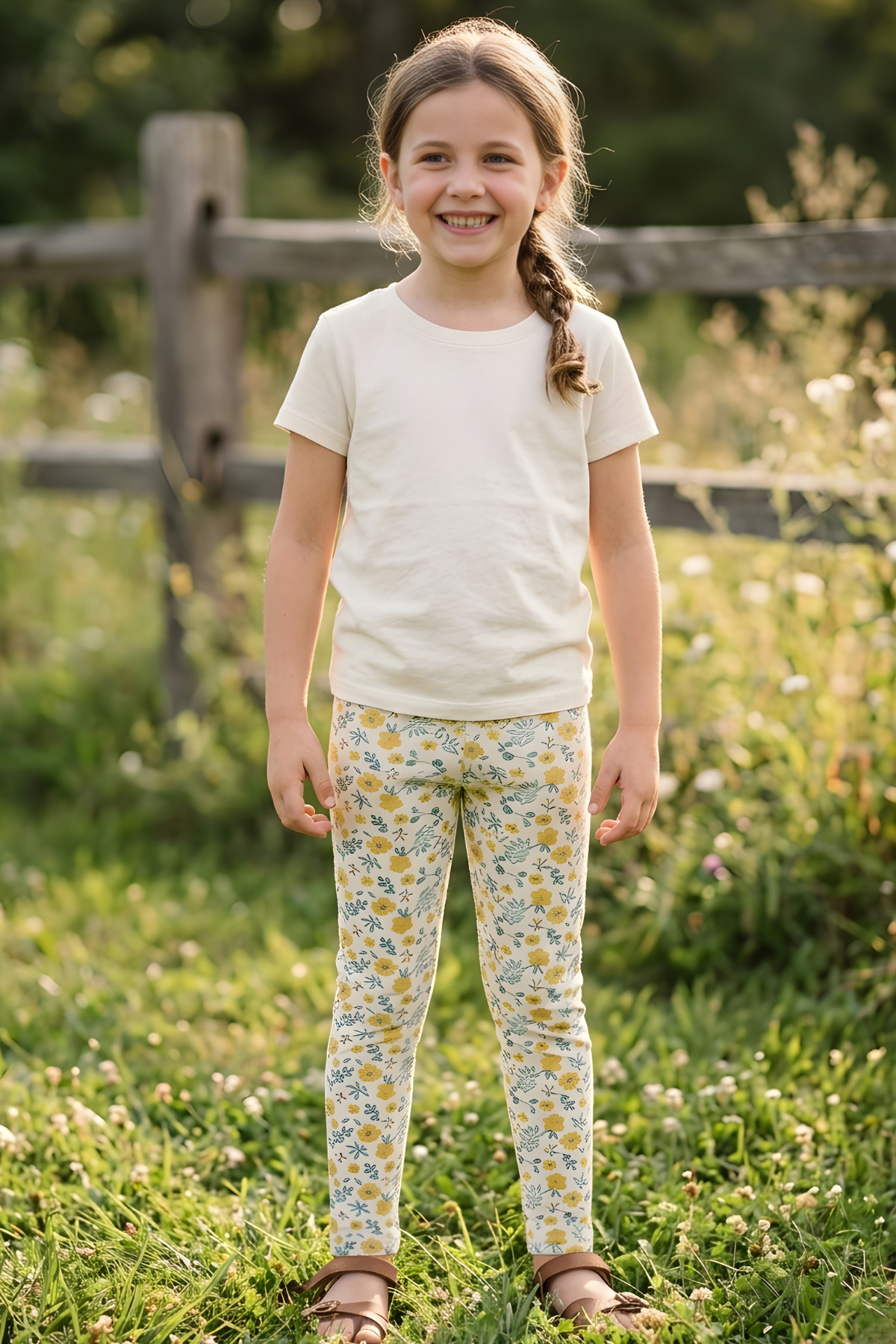 TWOO KİDS Kız Çocuk Tayt - 6'lı Set Desenli Likralı Mevsimlik Rahat Pamuklu Terletmez Uzun Tayt (2-13 YAŞ) St4 fotoğrafı 2 (önizleme)