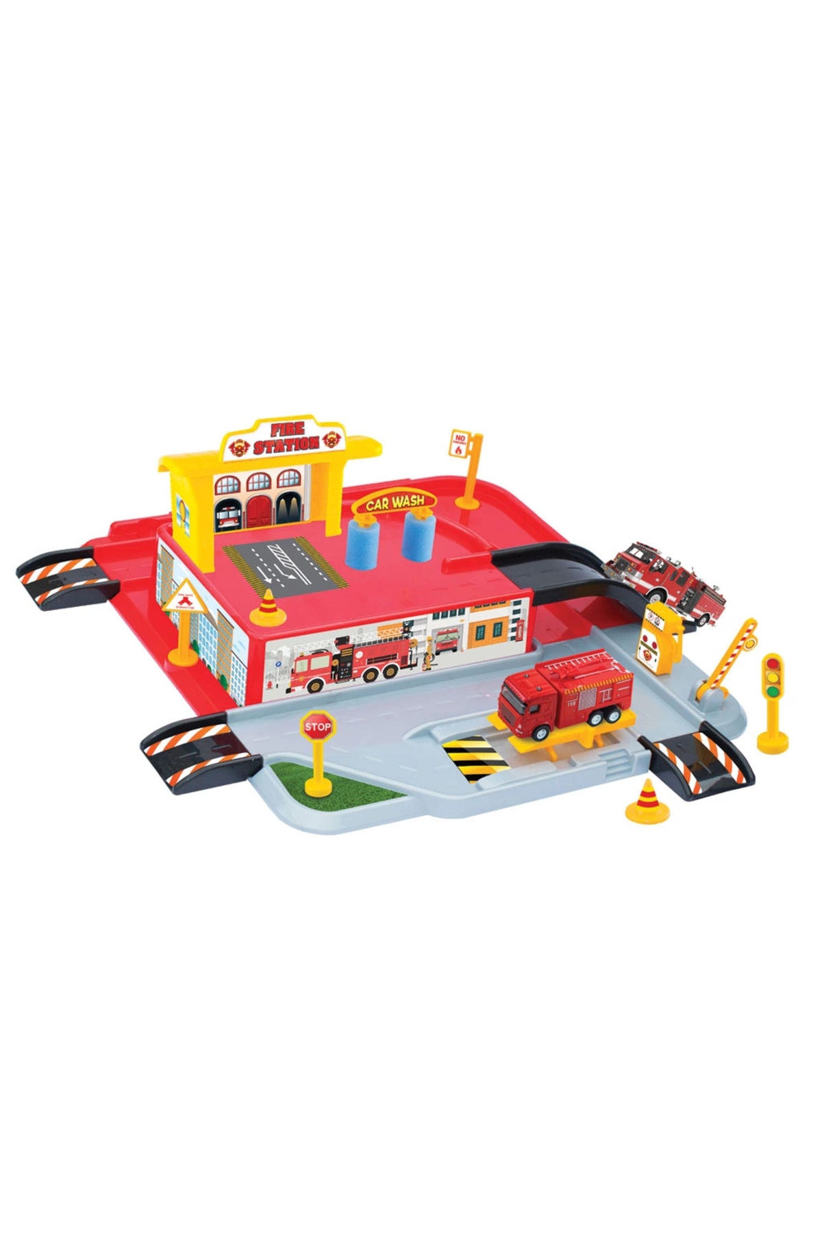 Doğan Oyuncak Dünyası Itfaiye Garaj Seti - Otopark Seti - Araba Seti - Hotwheels Seti - Istasyon fotoğrafı 3 (önizleme)