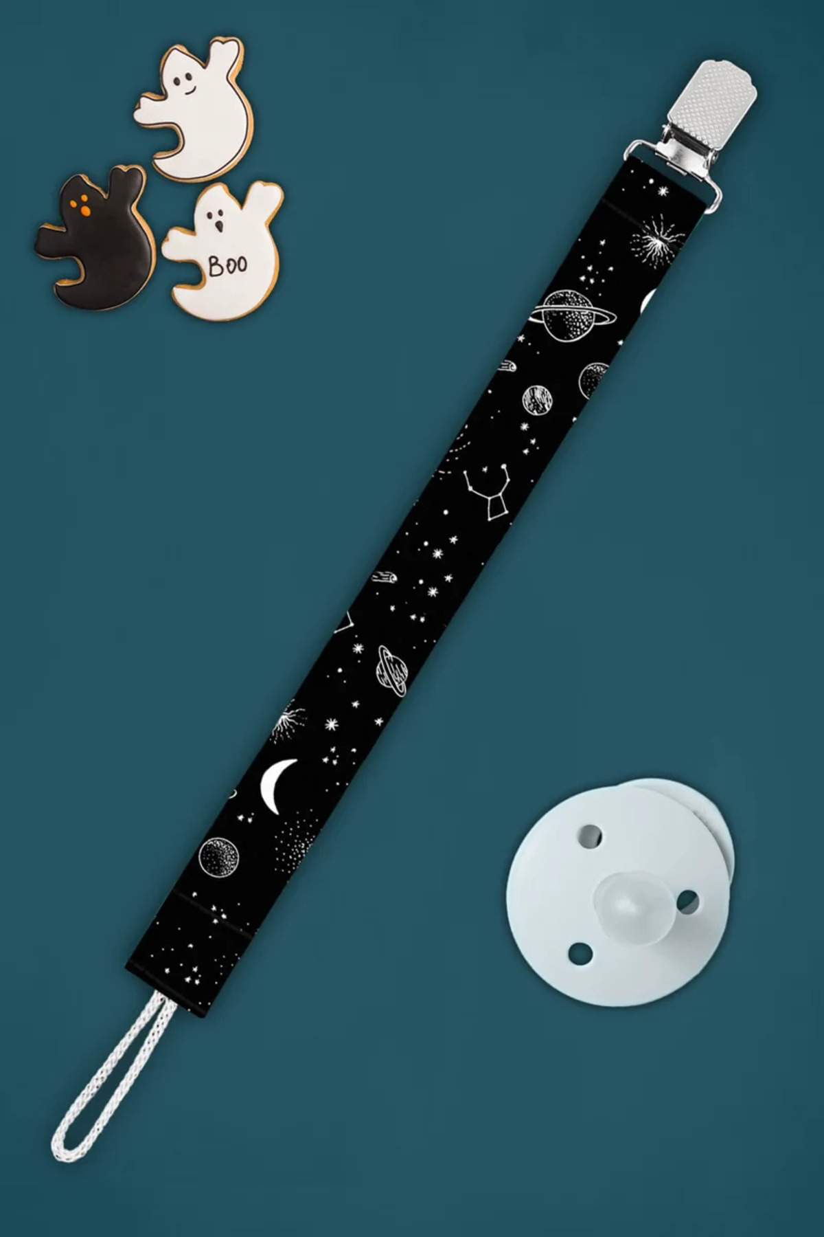 Apptakı Galaksi Takım Yıldızı Bebek Emzik Askısı Emzik Zinciri Emzik Tutacağı Emzirme Aksesuarı - EMZ0011 fotoğrafı 2 (önizleme)