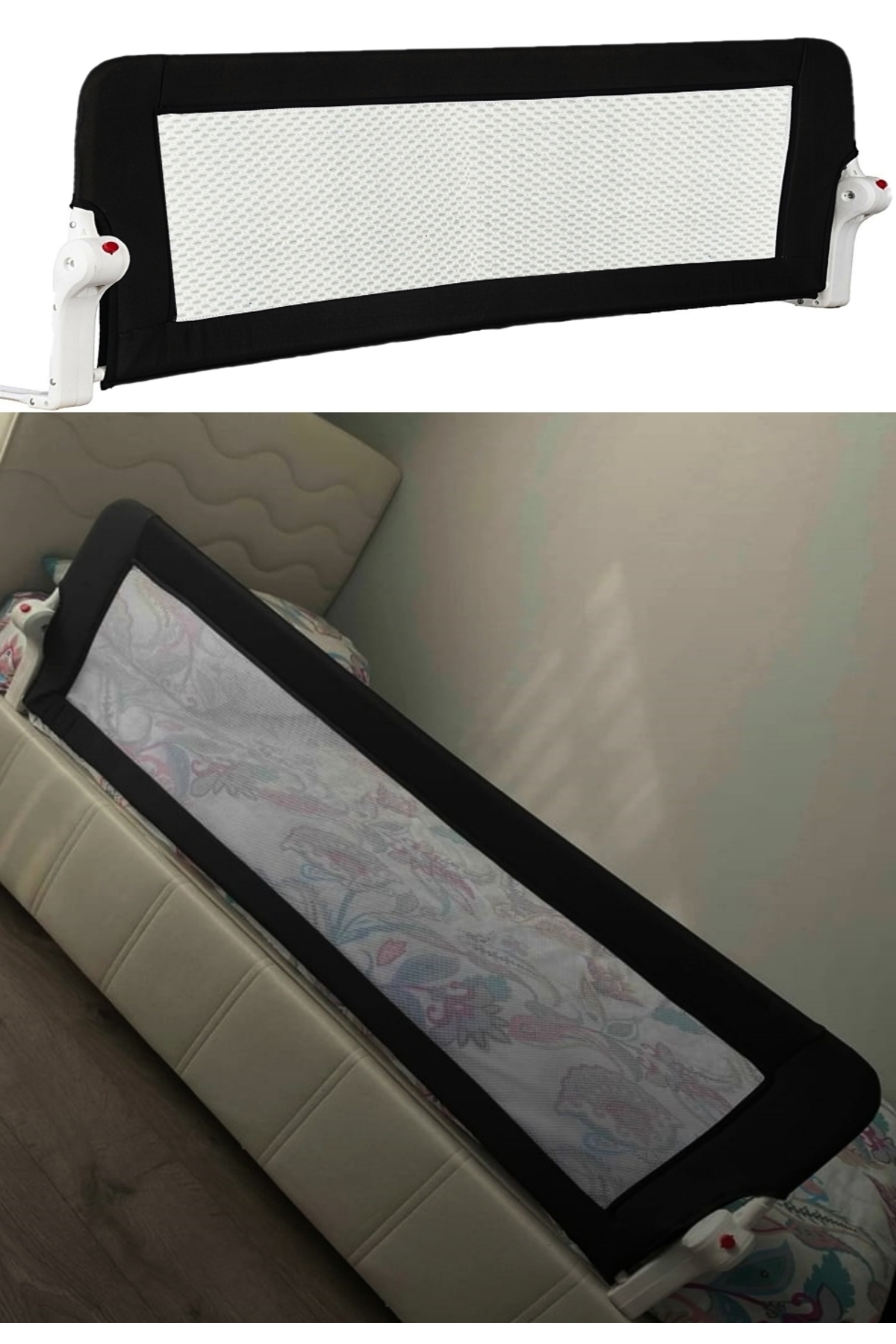 USF Bebek Çocuk Koruyucu Yatak Bariyeri 150 Cm Katlanır Baza Güvenlik Bariyeri fotoğrafı 4 (önizleme)