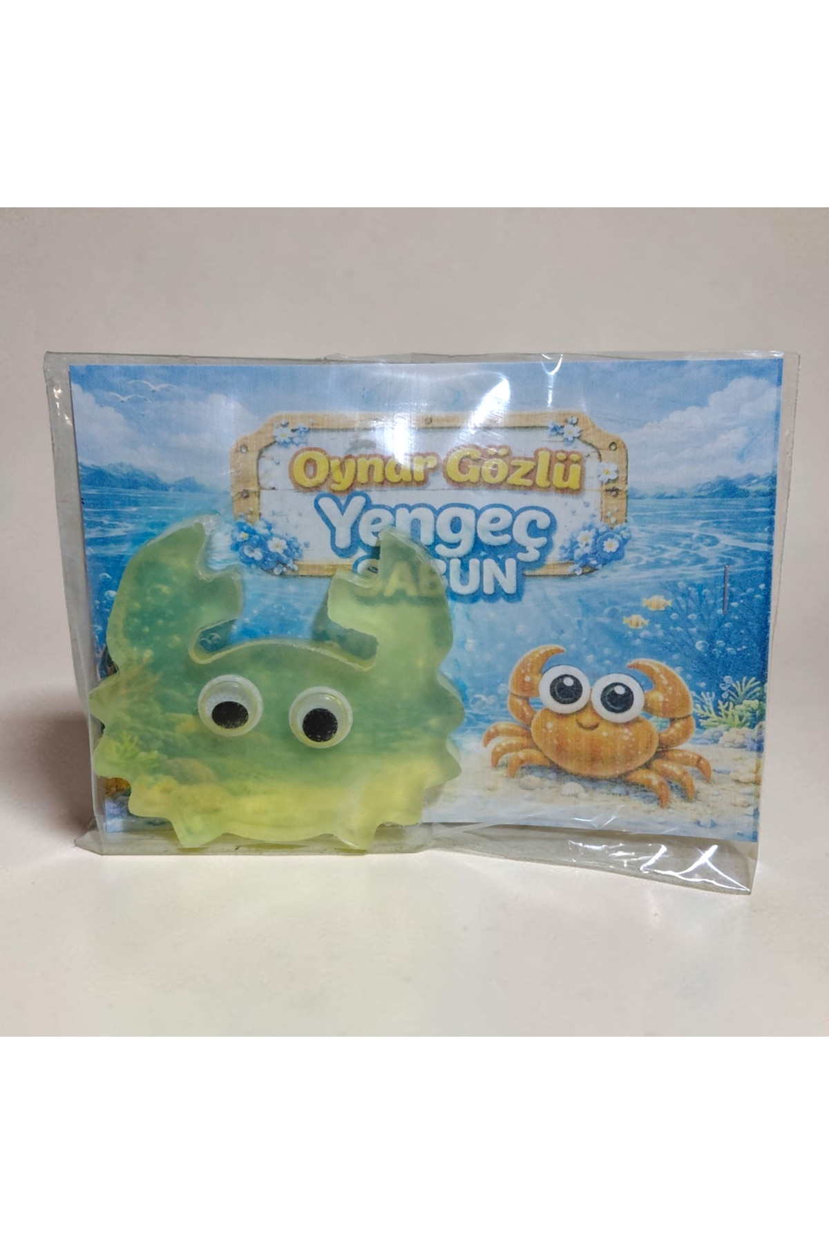 shop Oynar Gözlü Yengeç Sabun – Doğal Gliserinli Çocuk Sabunu – Eğlenceli Banyo Sabunu – Hediyelik Sabun fotoğrafı 3 (önizleme)